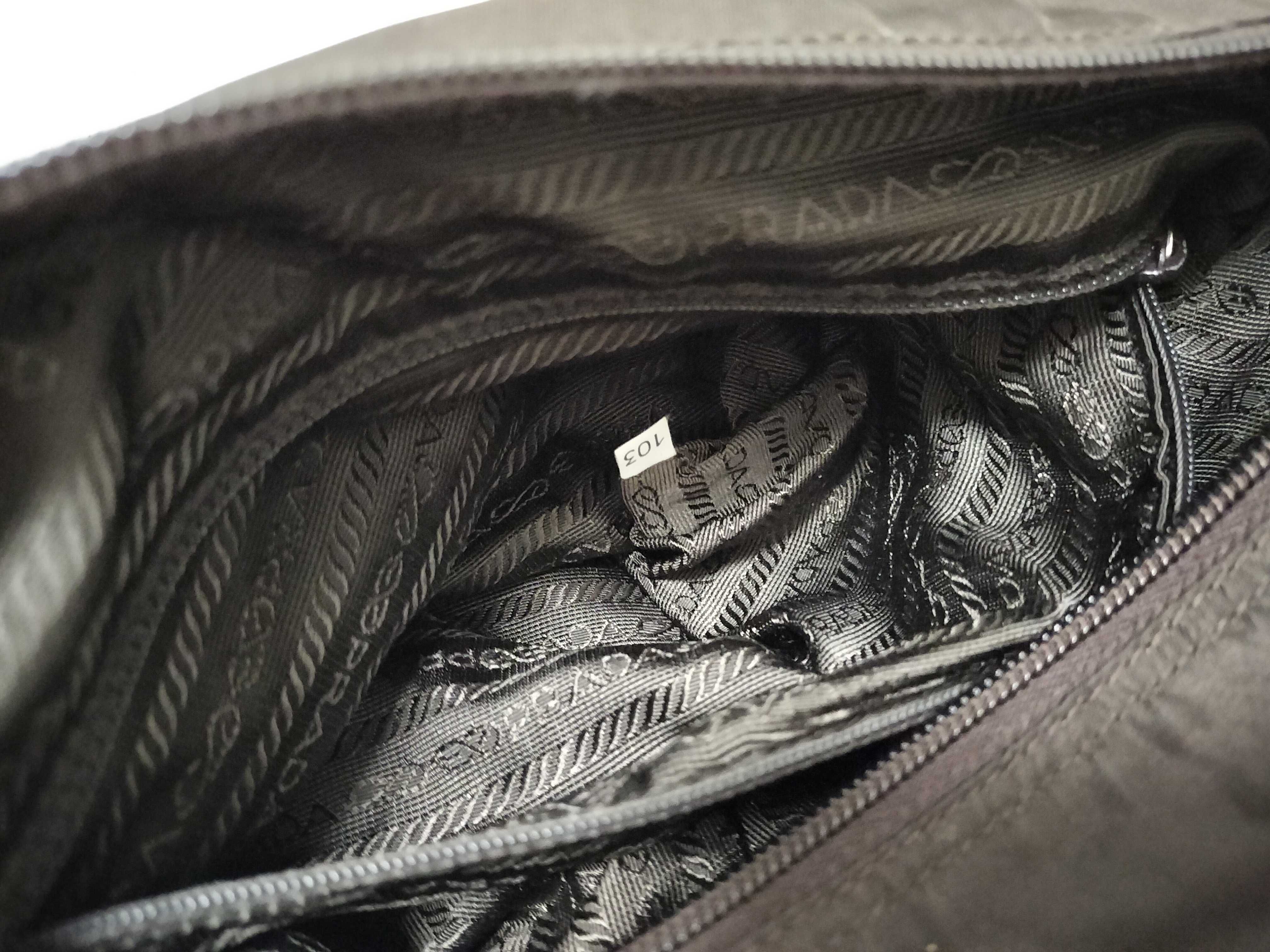 Nylon Shoulder Bag, Messenger Bag, Khaki Nylon Shoulder Bag — view 12