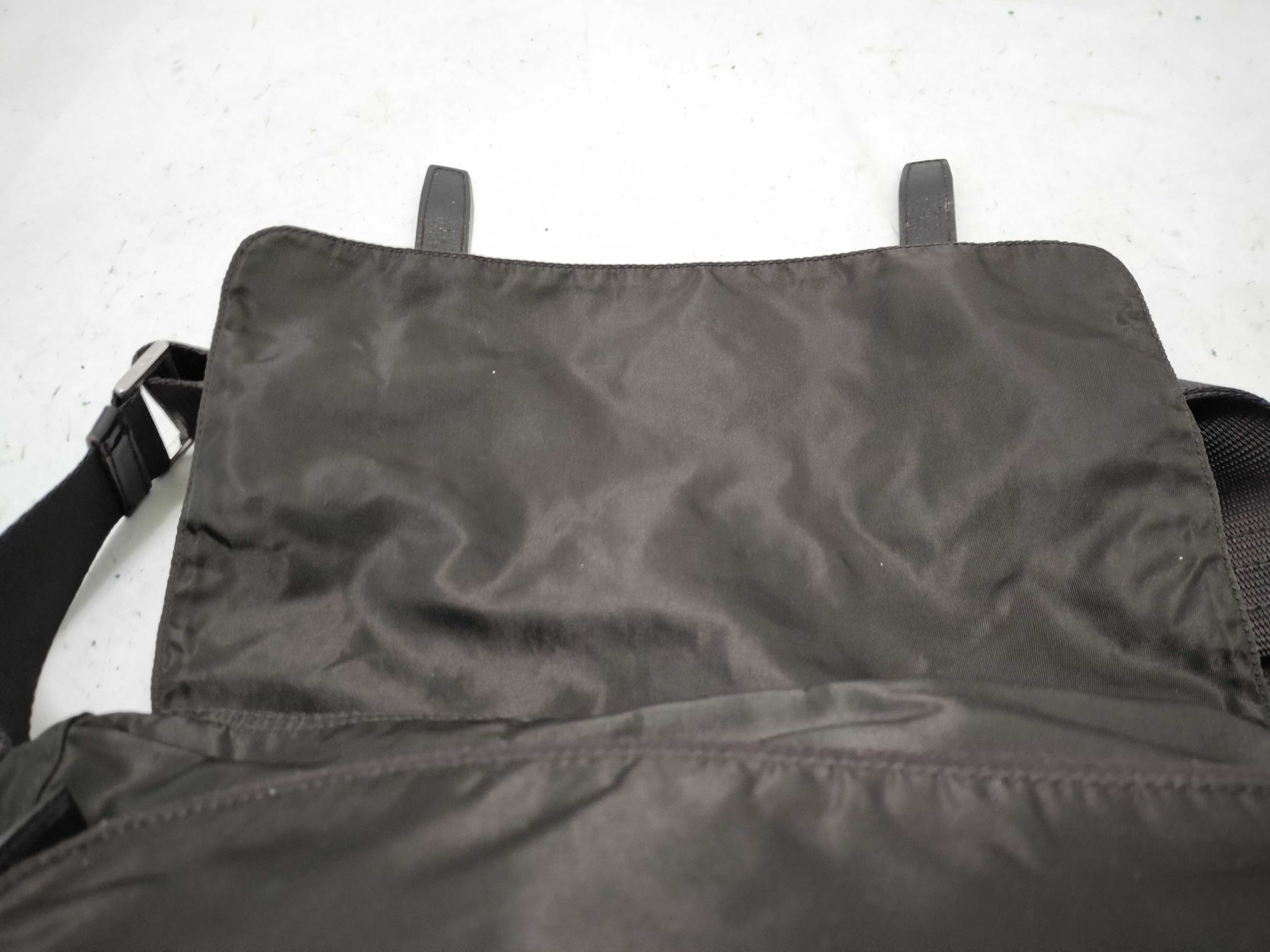 Nylon Shoulder Bag, Messenger Bag, Khaki Nylon Shoulder Bag — view 8