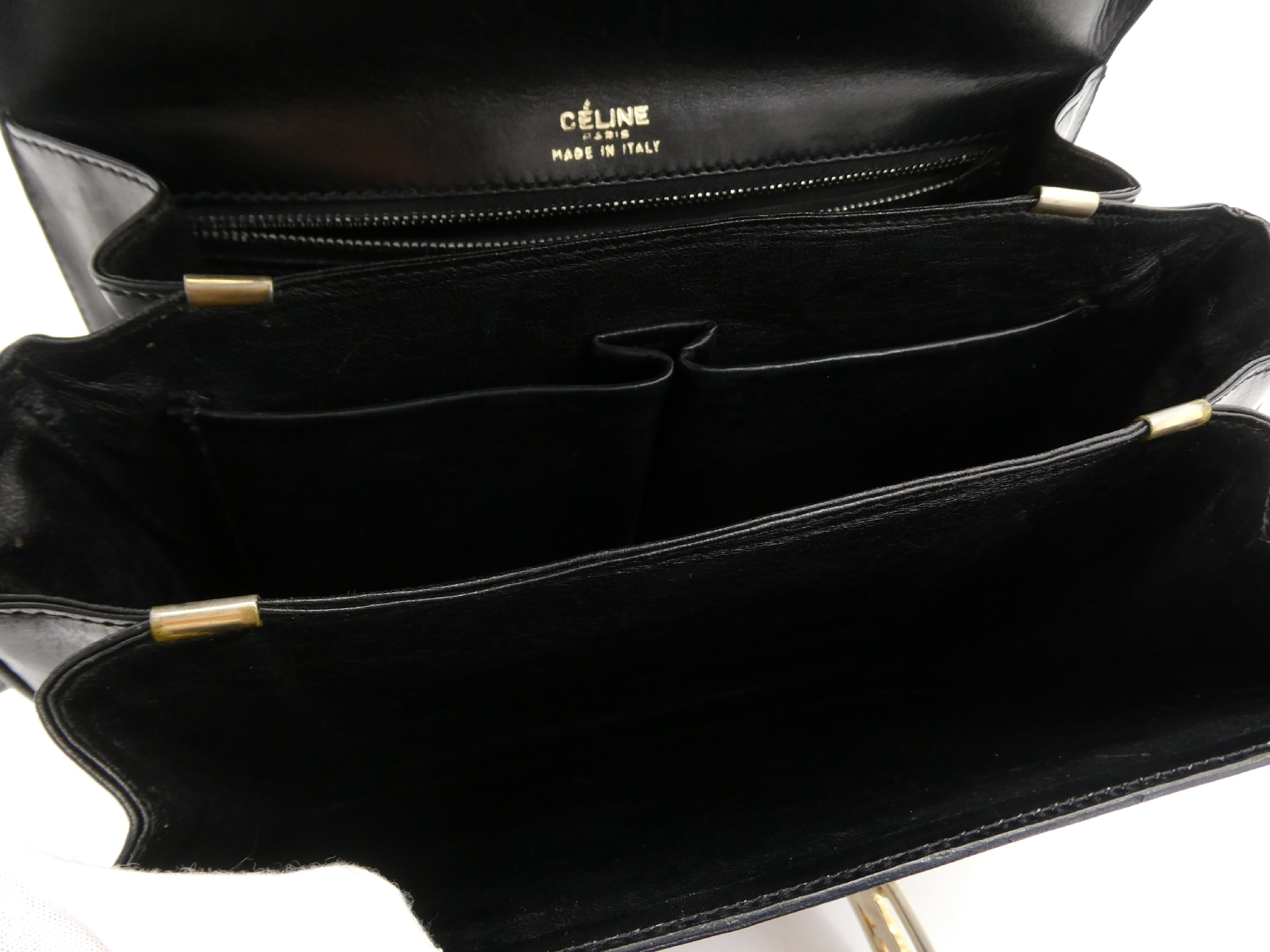 leather shoulder bag with carriage hardware — view 7