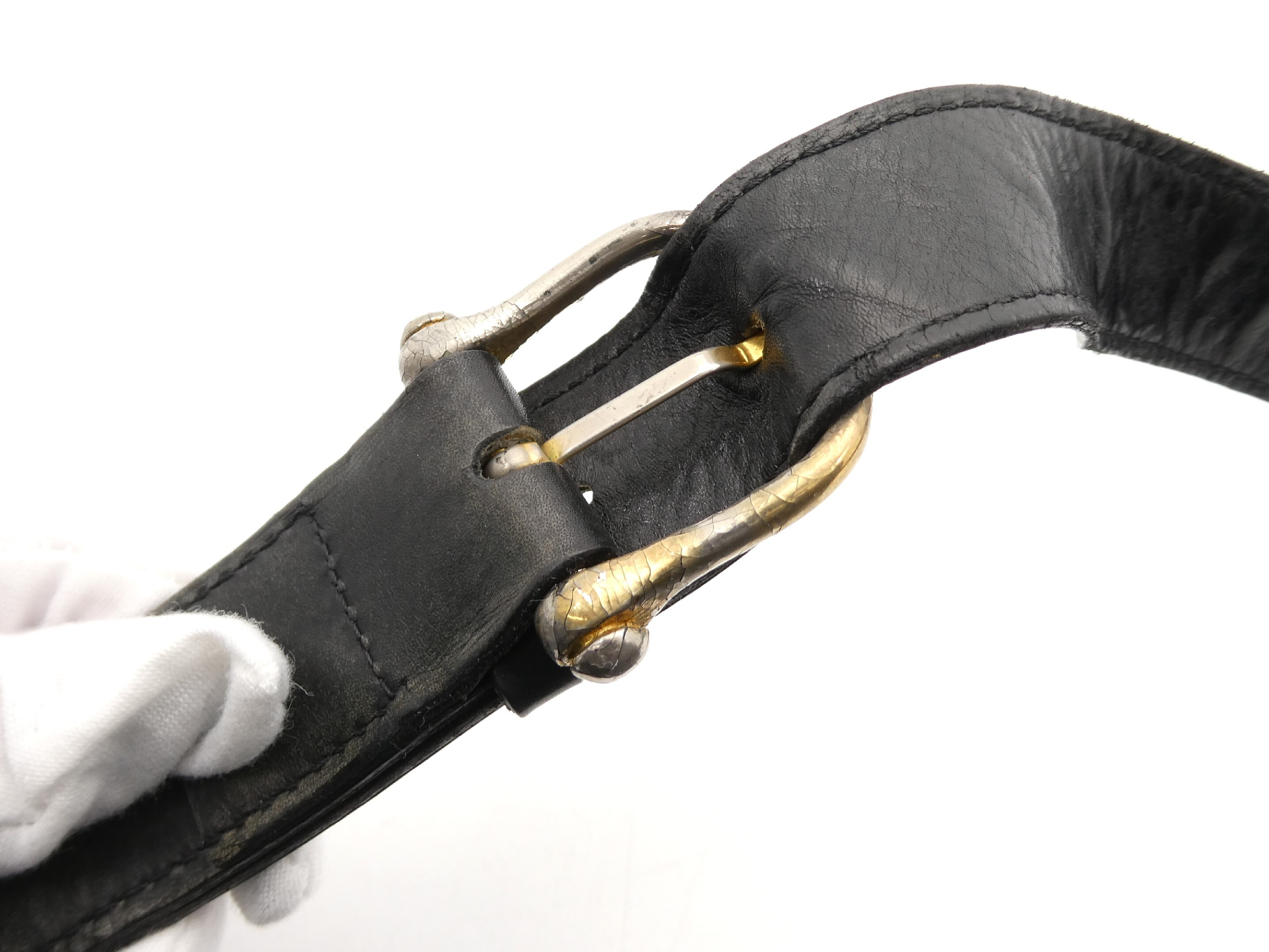 leather shoulder bag with carriage hardware — view 9