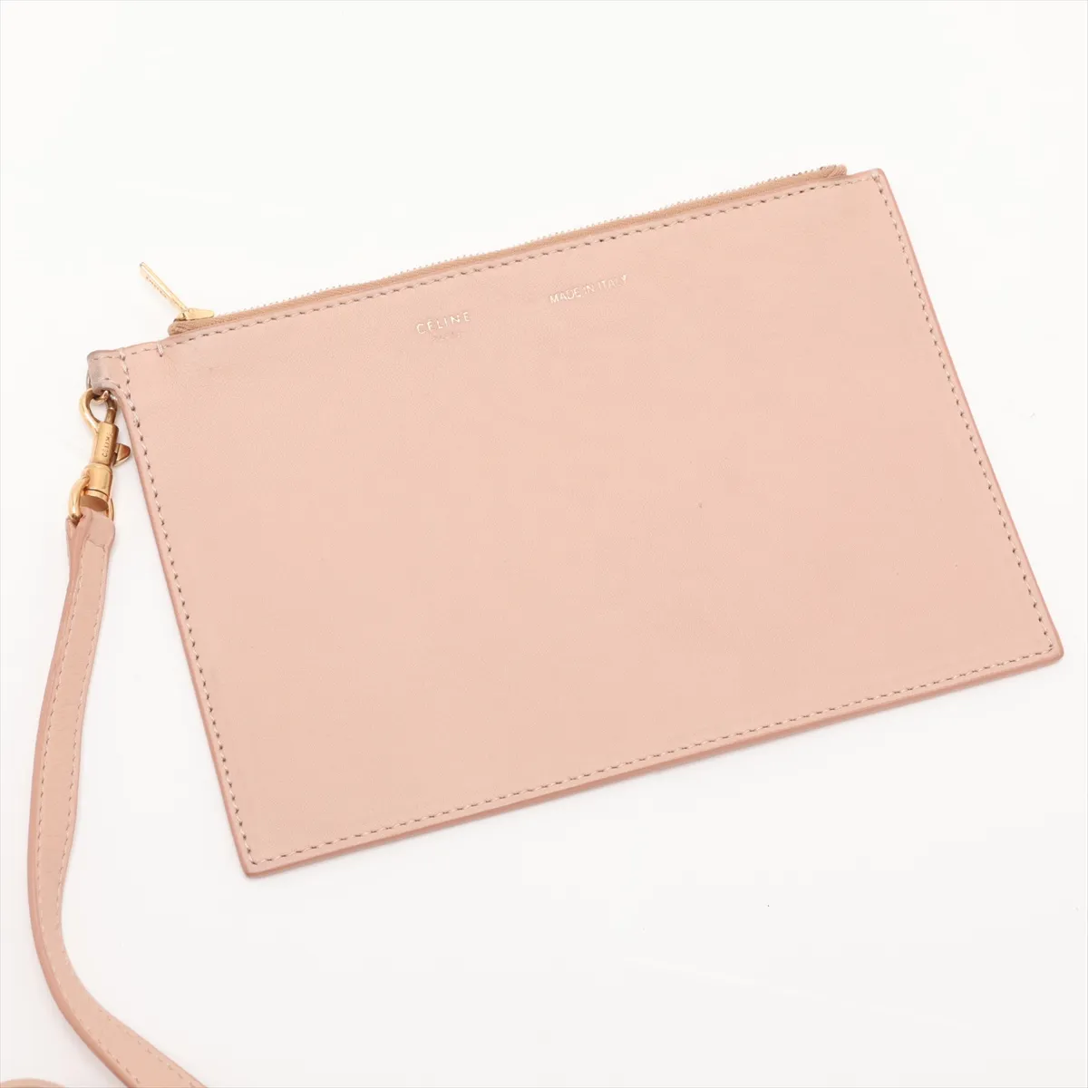 Cabas Phantom Leather Tote Bag Pink — view 12
