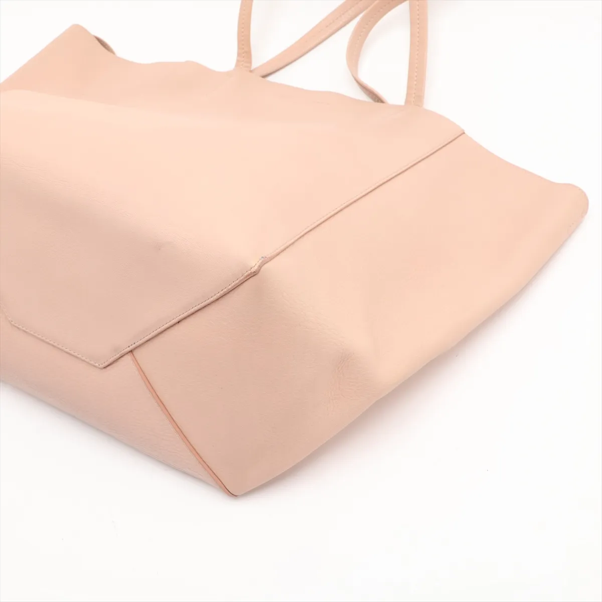Cabas Phantom Leather Tote Bag Pink — view 3