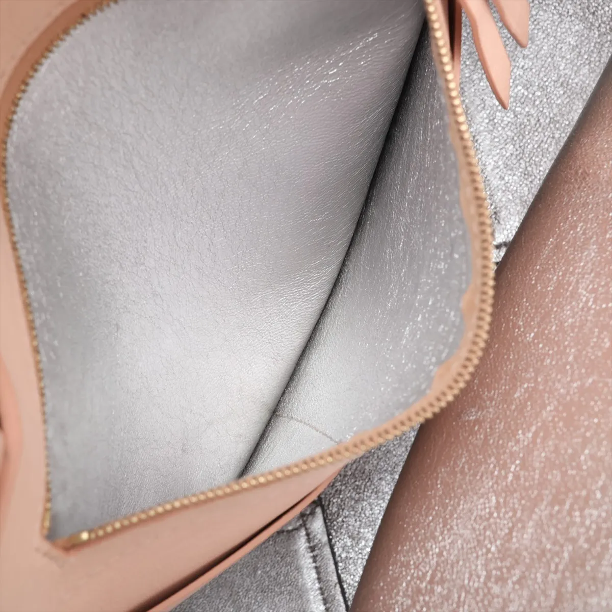 Cabas Phantom Leather Tote Bag Pink — view 8