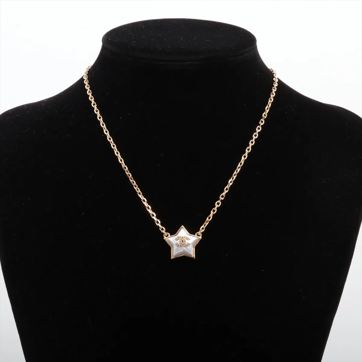 Cocomark B24C Necklace GP x Rhinestone Gold — view 5