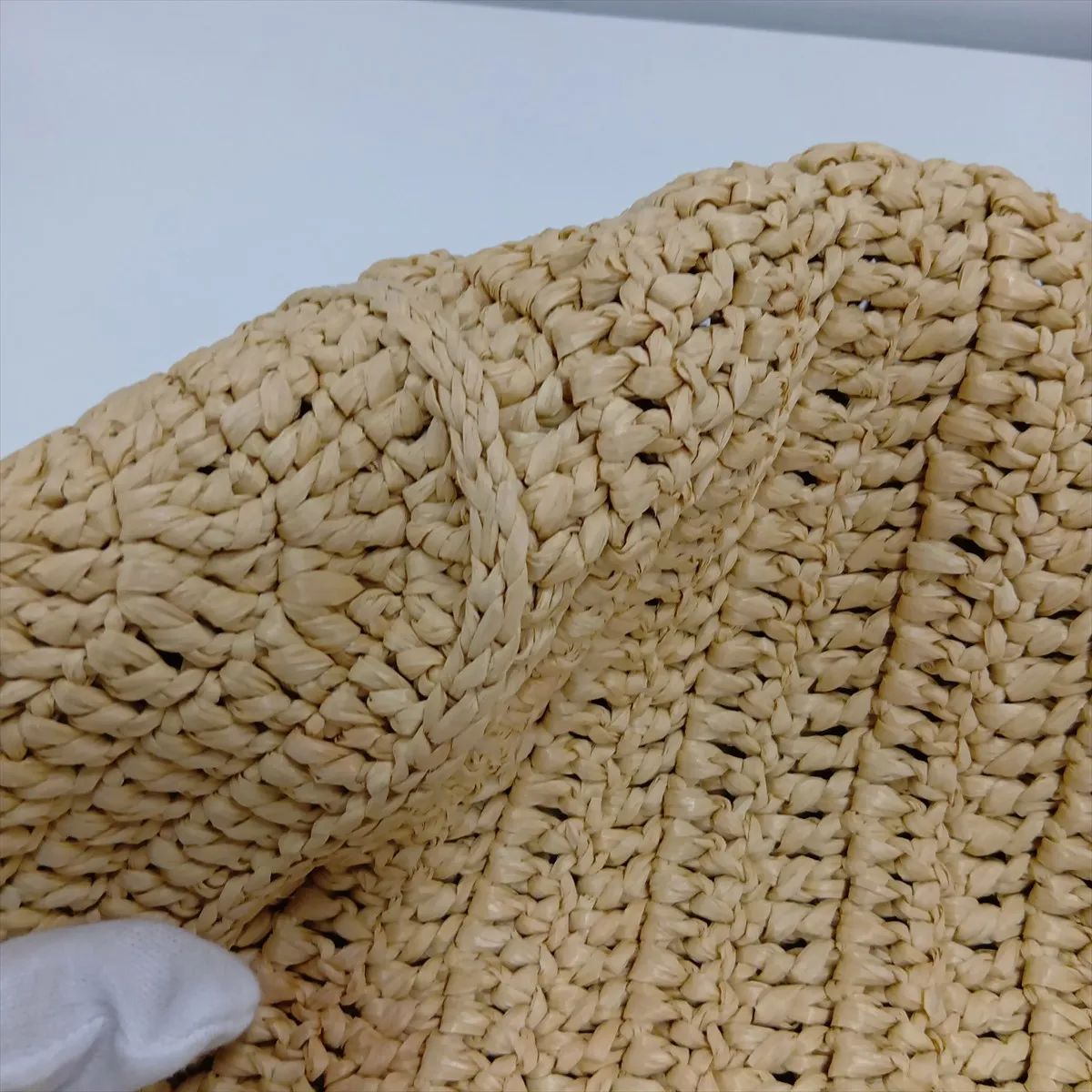 Rive Gauche 688864 Raffia Tote Bag Beige — view 13