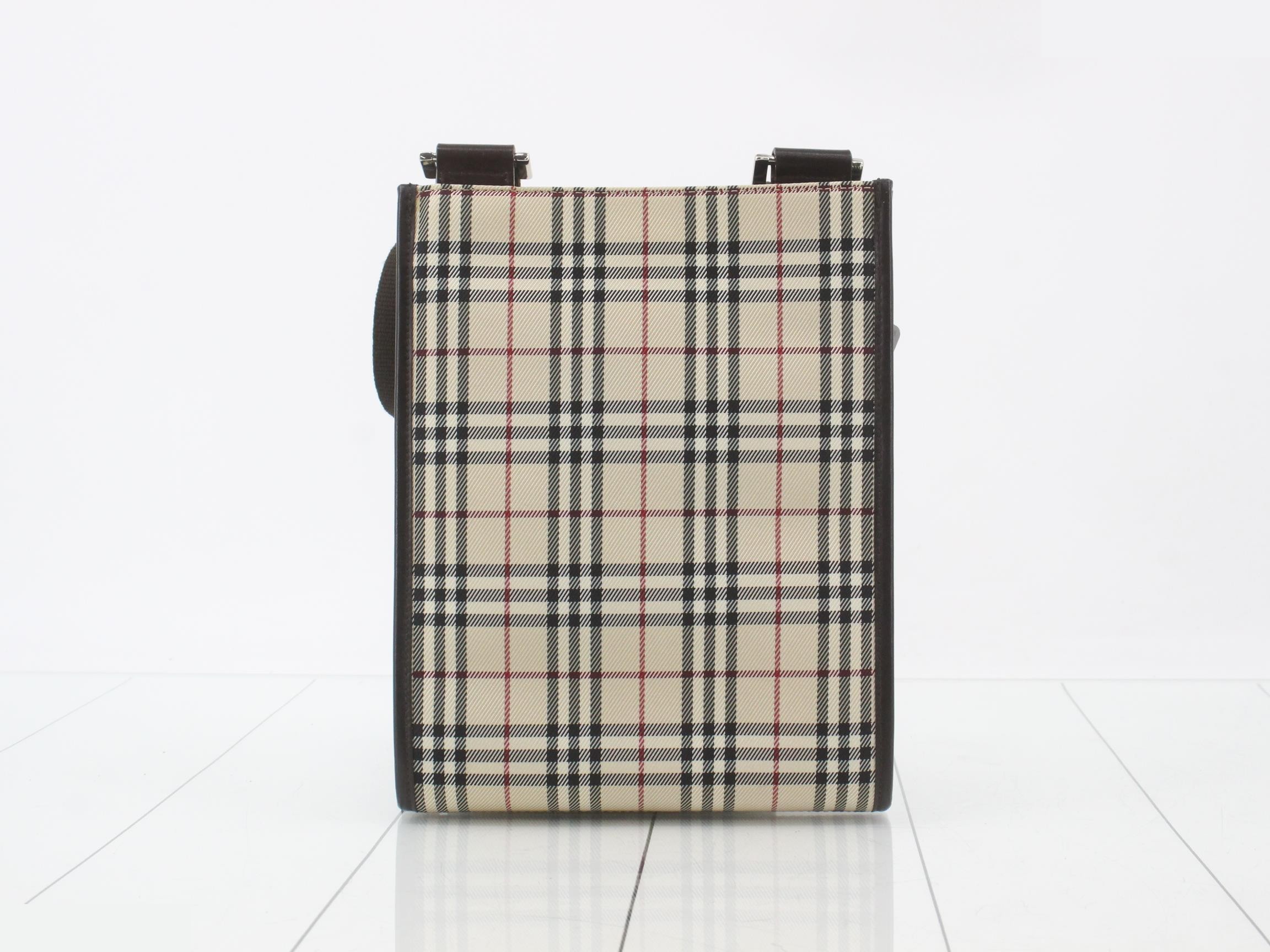 Nova Check Logo Plate Shoulder Bag — view 2