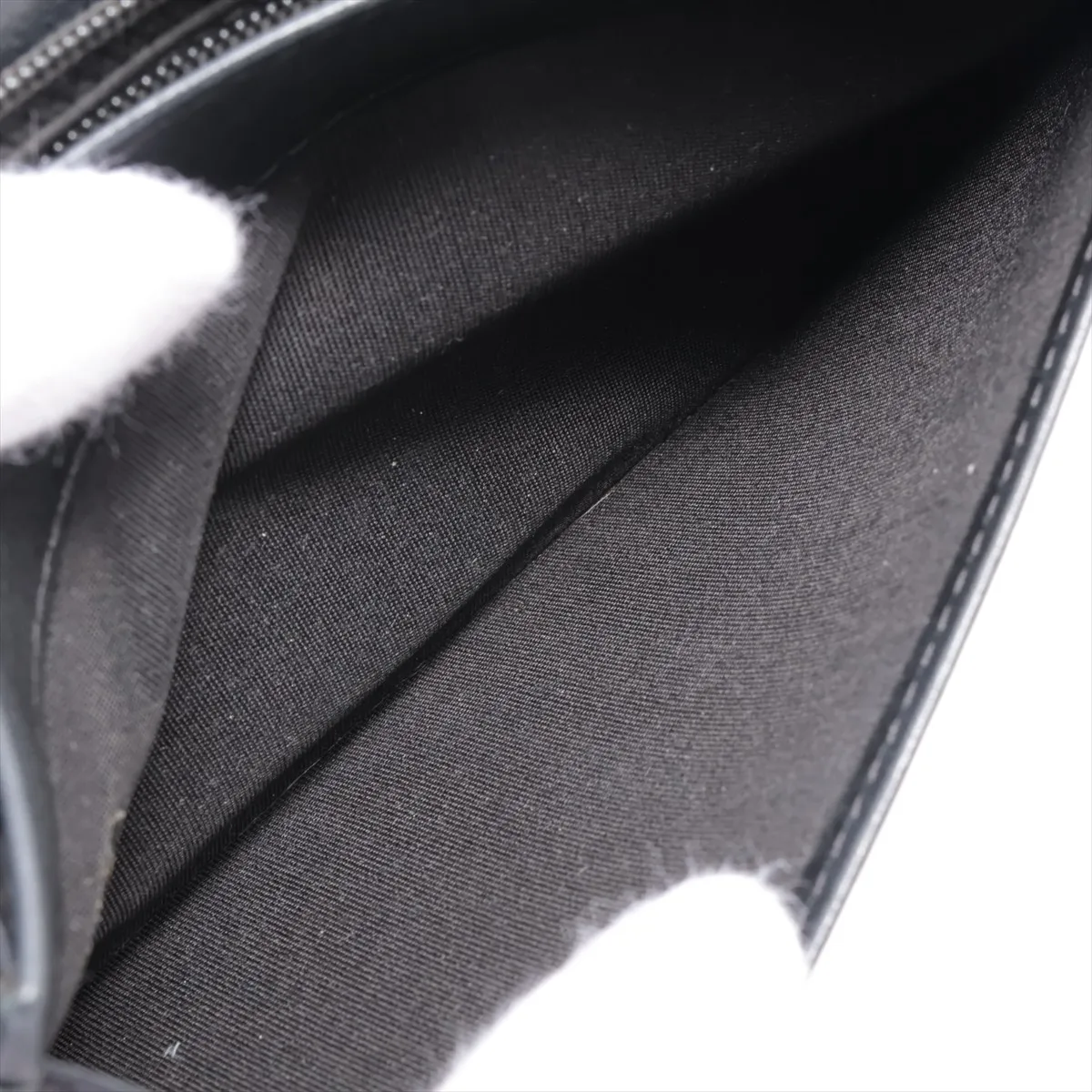 Matelasse patent leather long wallet black silver hardware 15294570 — view 7