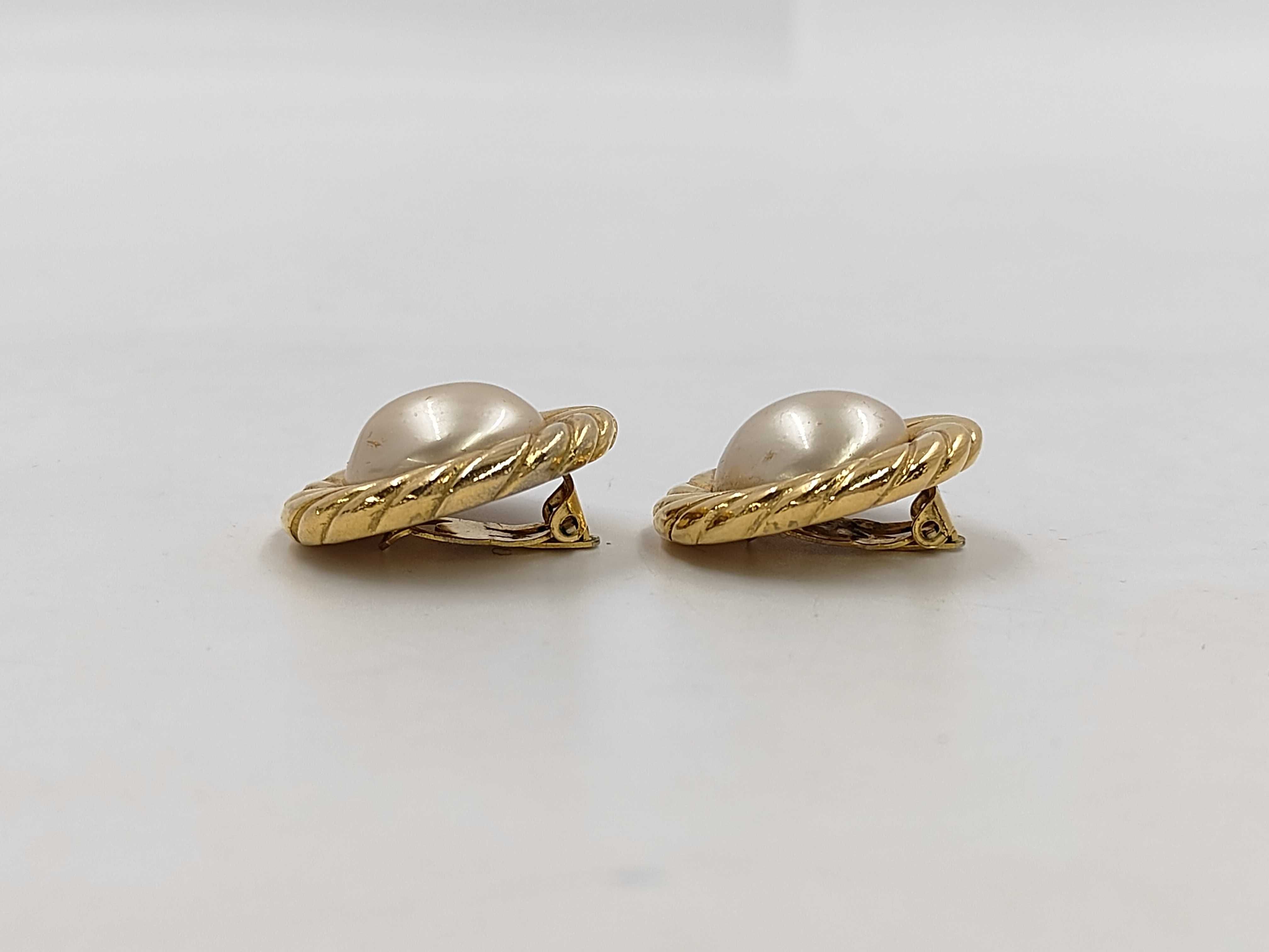 Faux Pearl Round Earrings — view 3