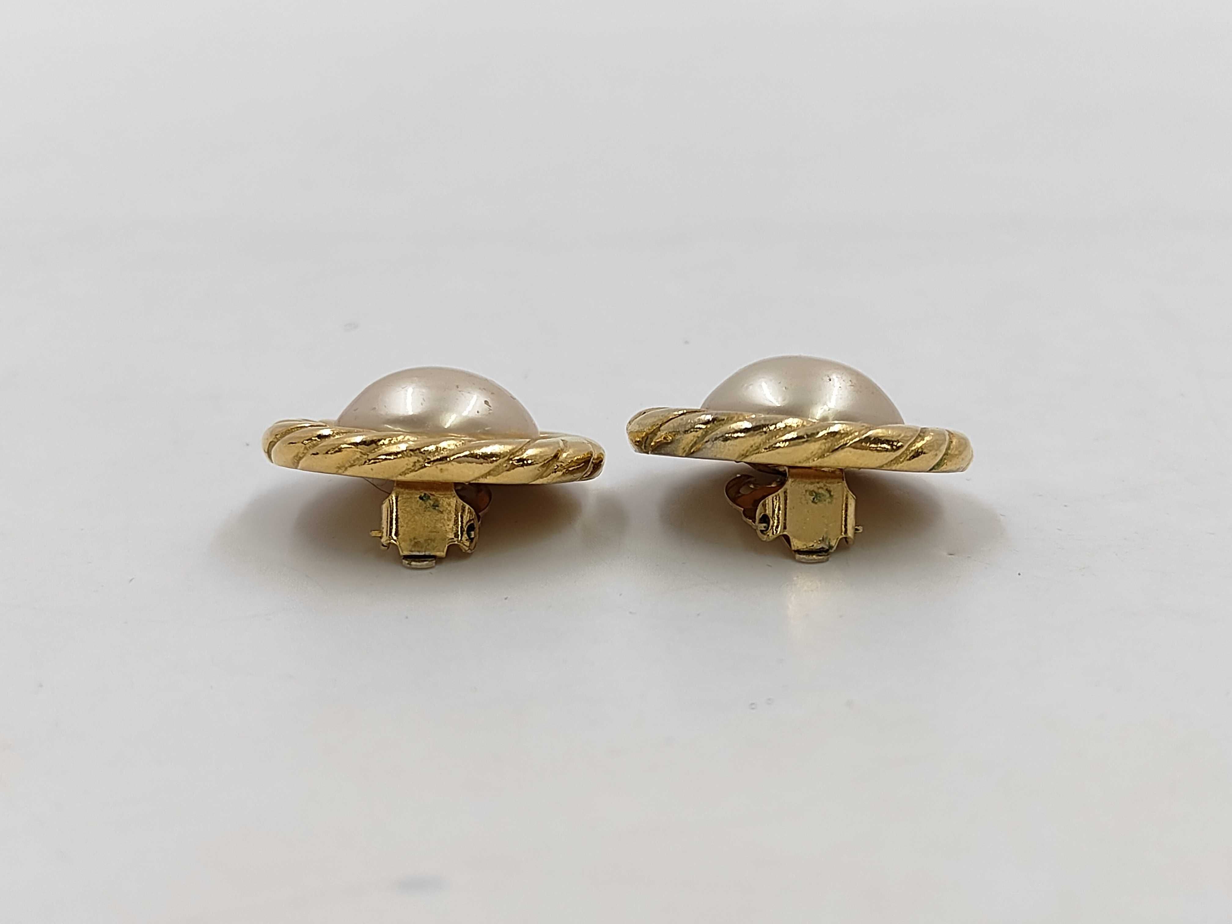 Faux Pearl Round Earrings — view 5
