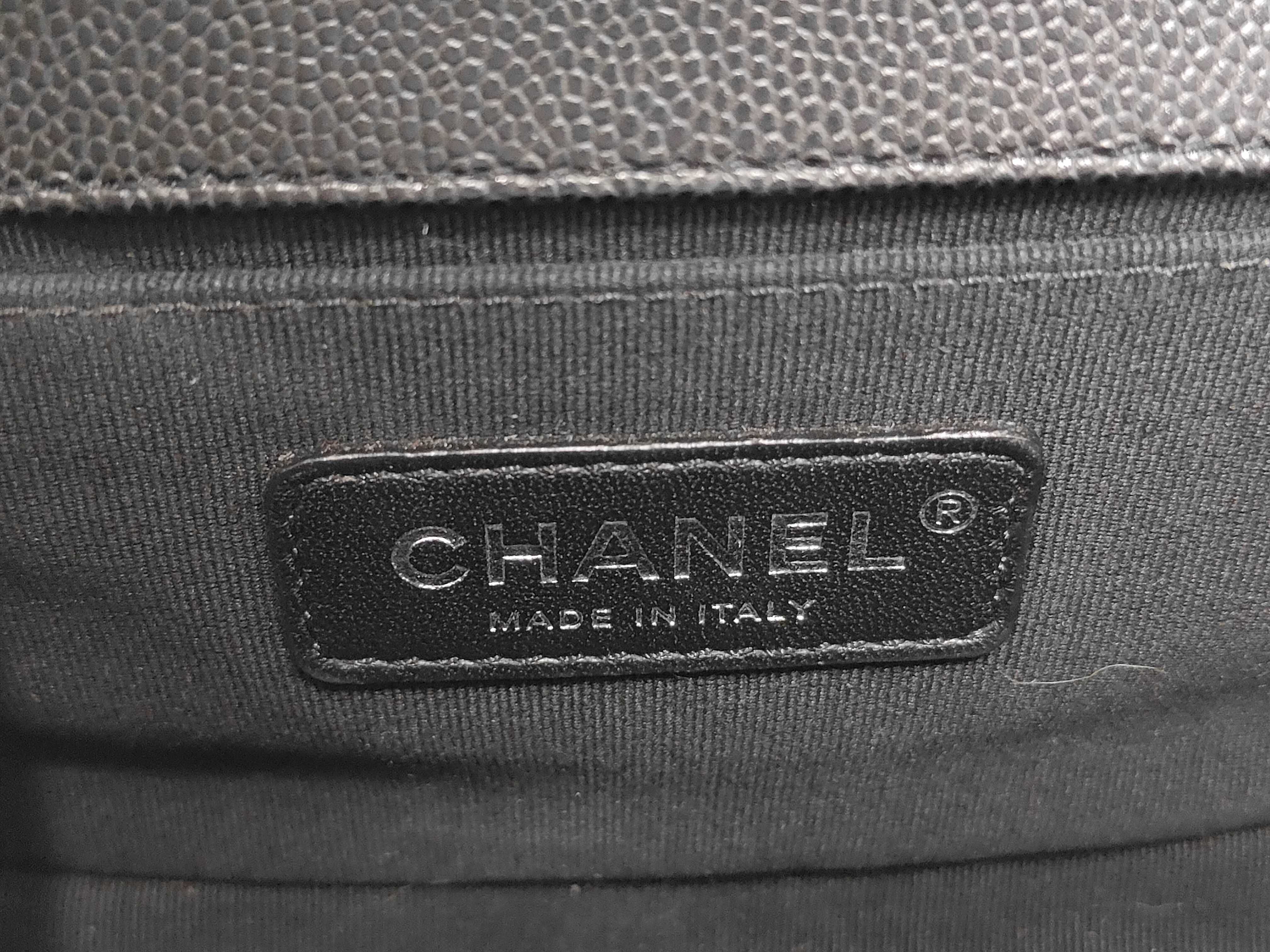 Boy Chanel Caviar Matelassé Plate Shoulder Bag — view 10