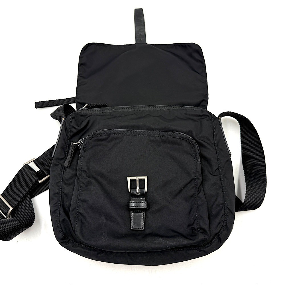 bag, shoulder bag, nylon, black — view 6