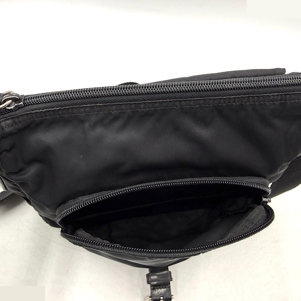 bag, shoulder bag, nylon, black — view 7