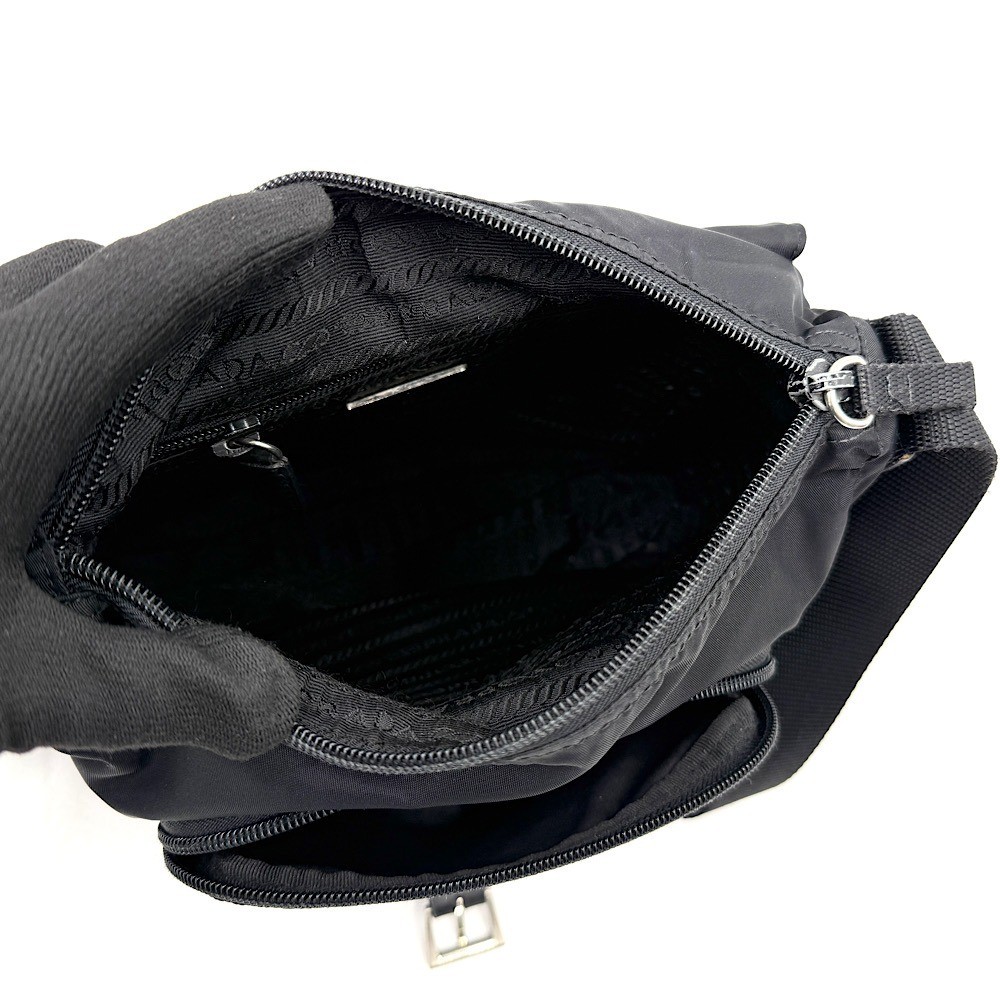 bag, shoulder bag, nylon, black — view 8