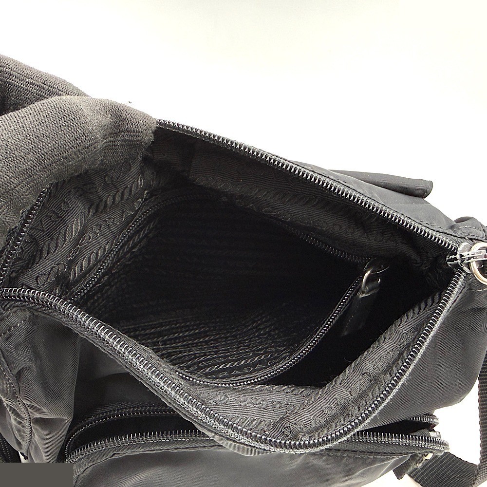 bag, shoulder bag, nylon, black — view 9