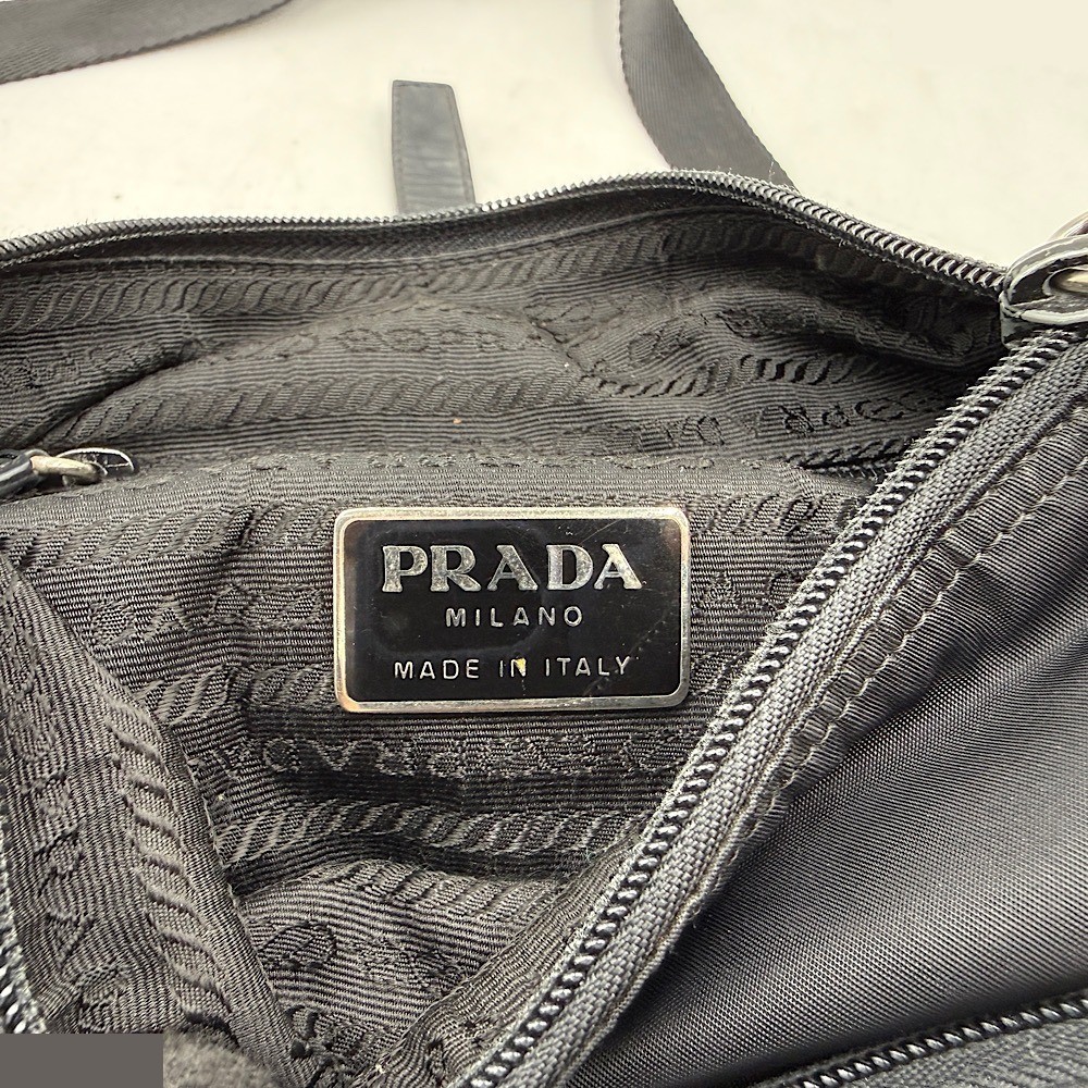 bag, shoulder bag, nylon, black — view 10