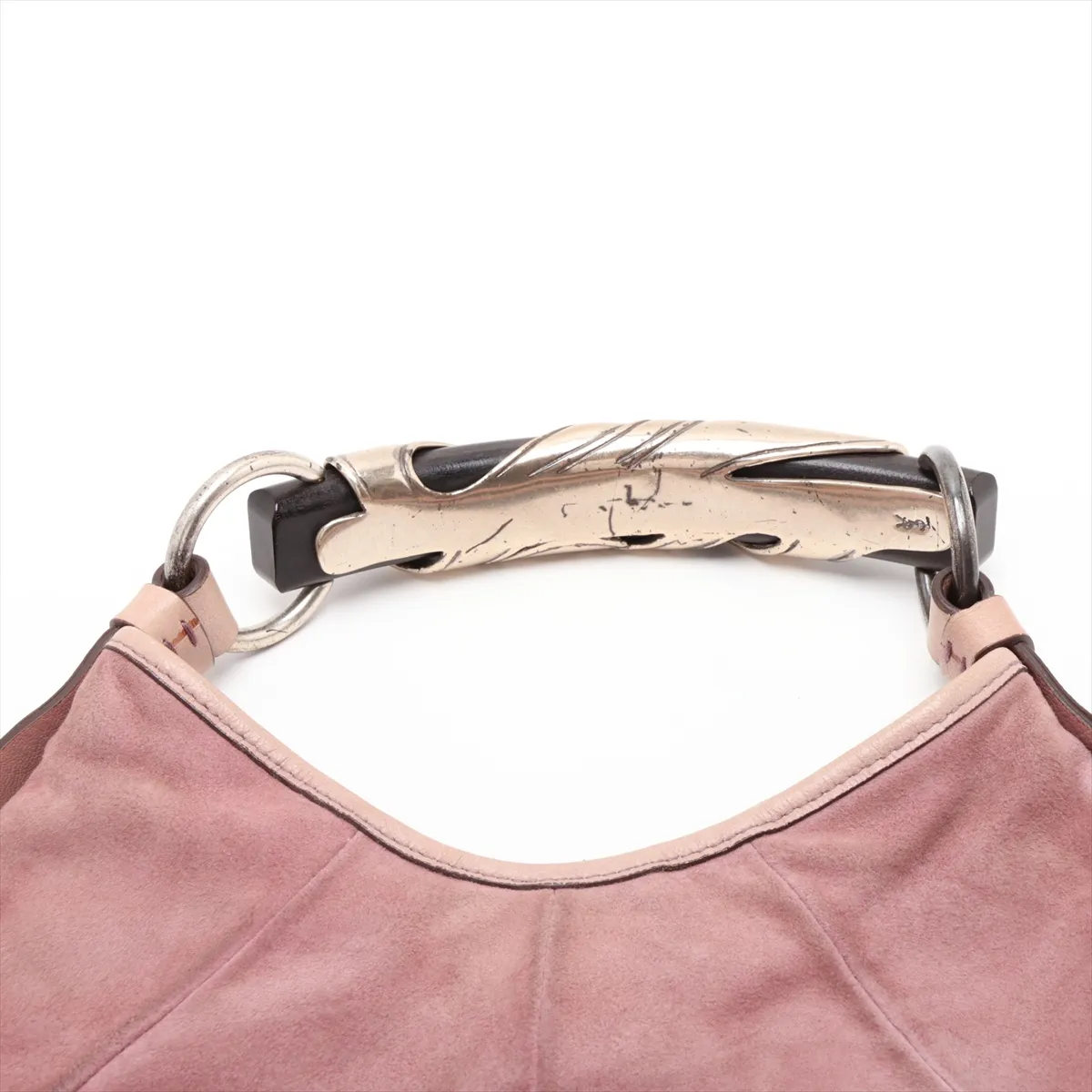 Mombasa Suede Handbag Pink — view 6