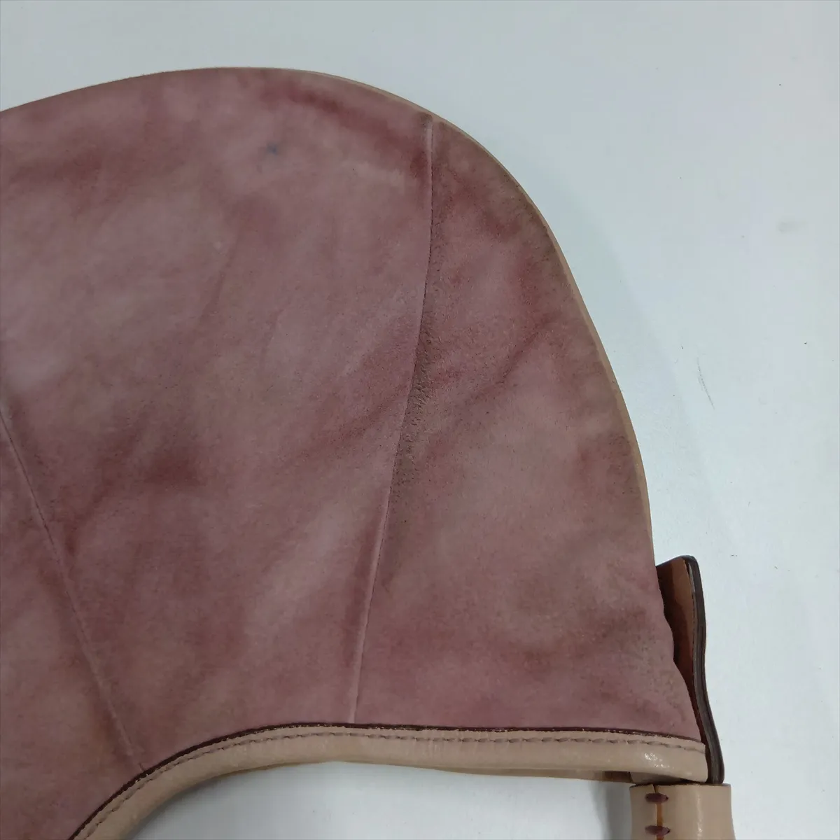 Mombasa Suede Handbag Pink — view 9