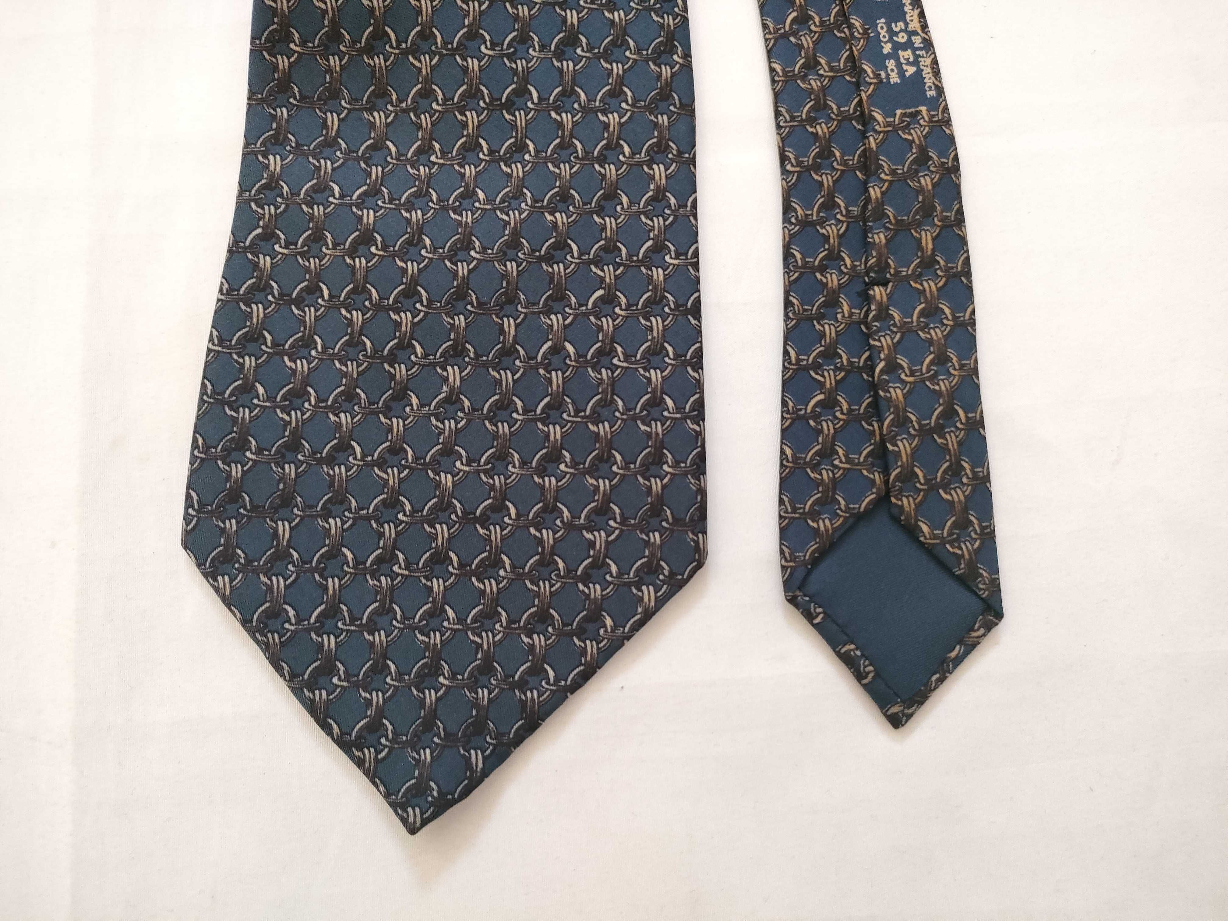 Silk Tie with Chain Motif, Blue Tones, Other Accessories — view 3