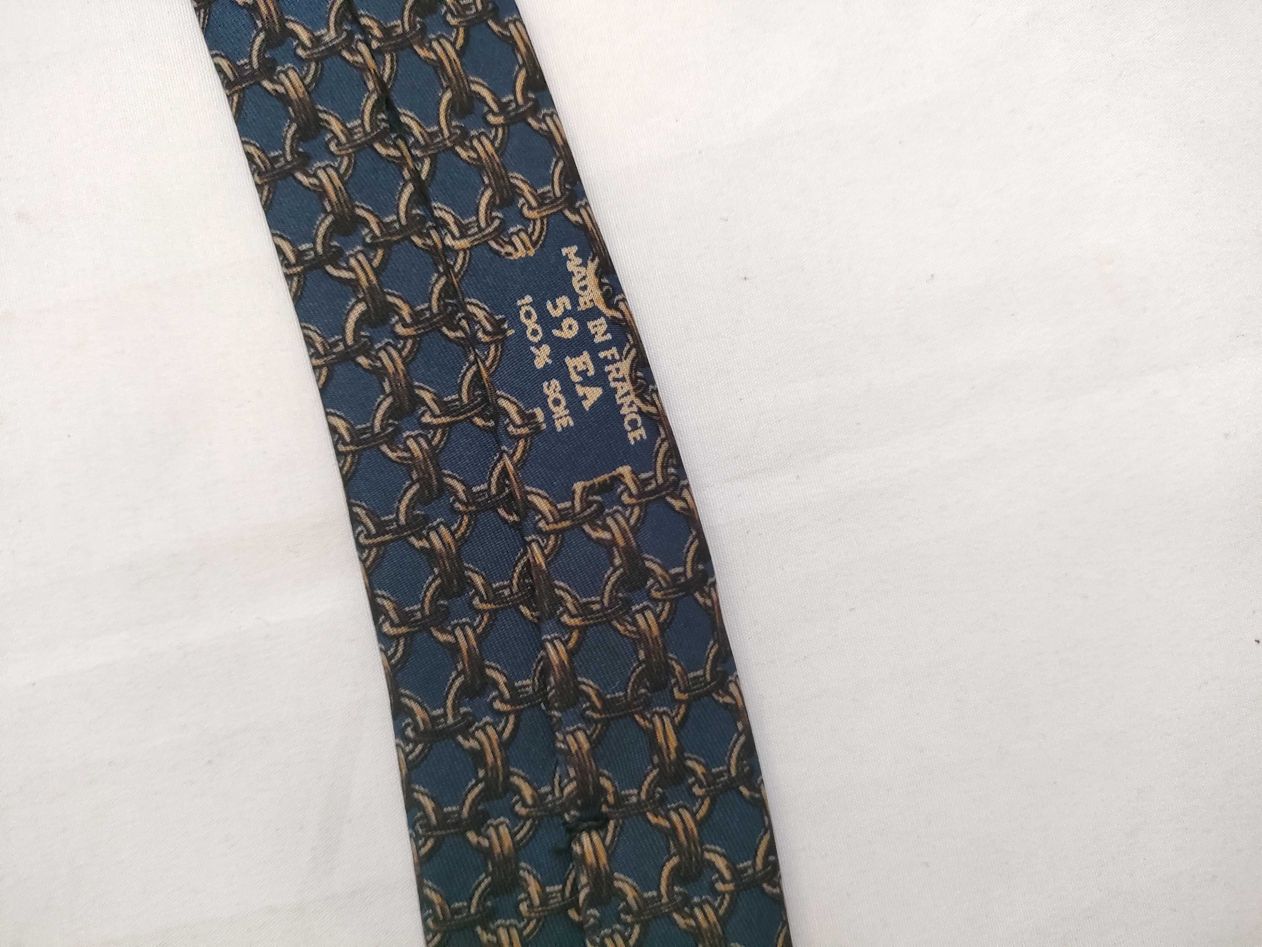 Silk Tie with Chain Motif, Blue Tones, Other Accessories — view 4