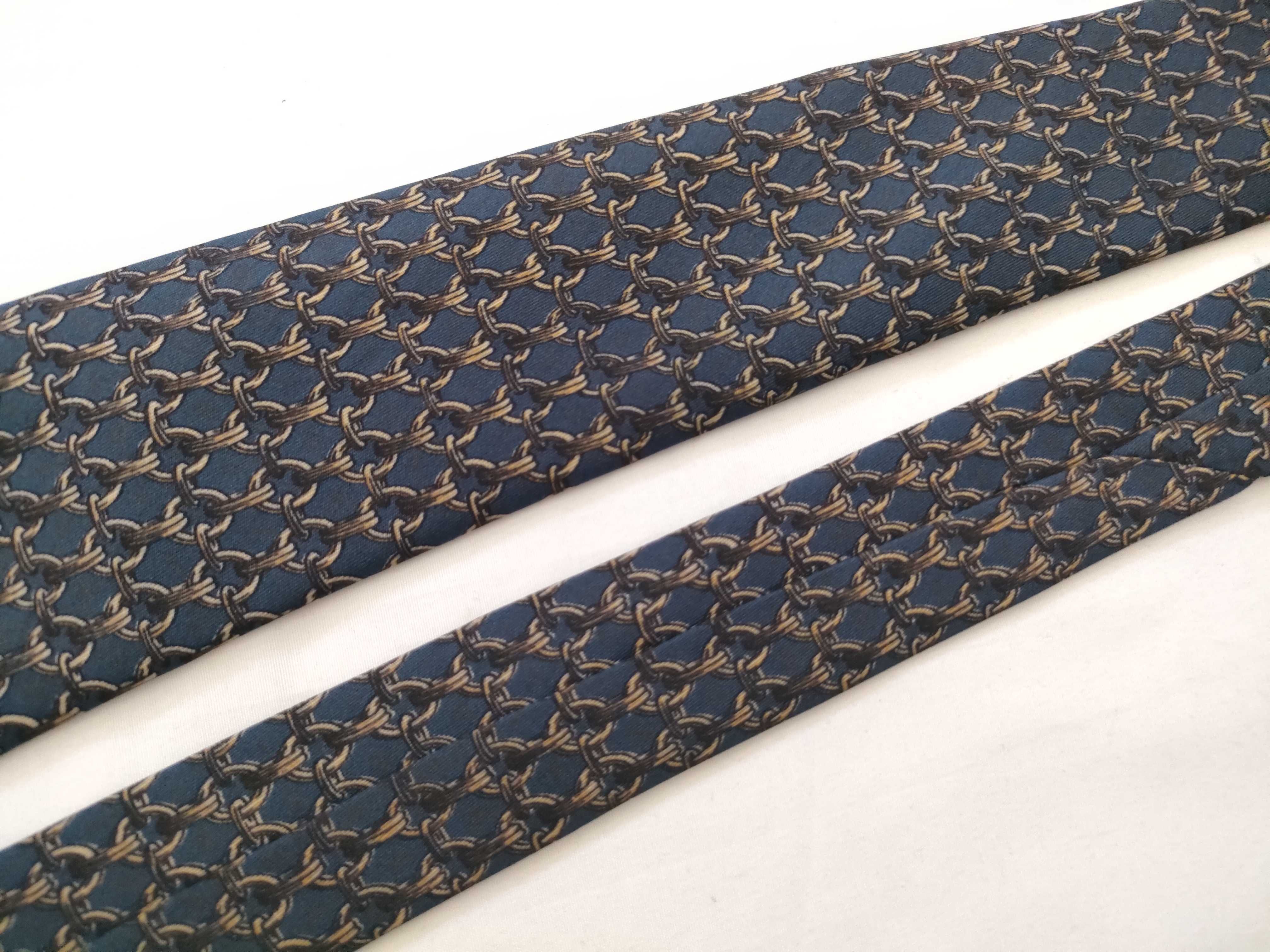 Silk Tie with Chain Motif, Blue Tones, Other Accessories — view 8