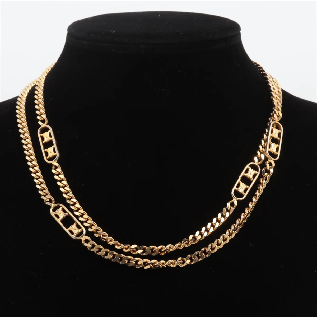 Macadam Necklace, GP Gold. Shows — view 5