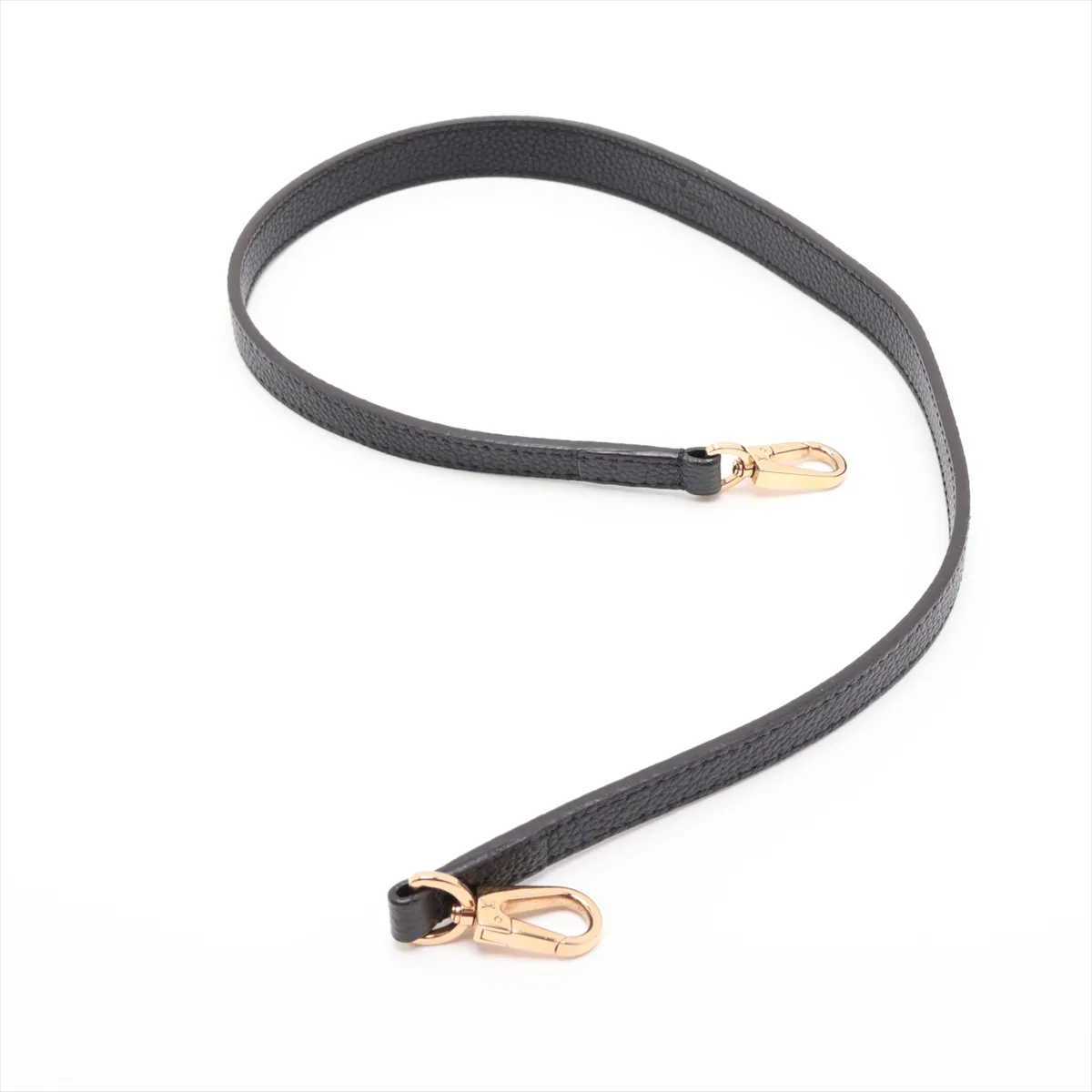LV logo x leather Capucines MM - Black (RFID detected) — view 7