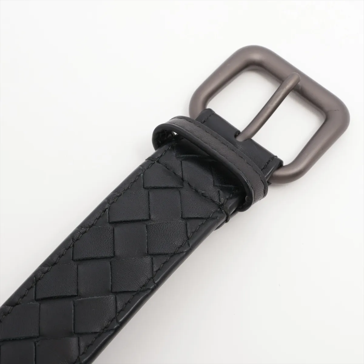 Intrecciato Belt 90 Leather Black — view 2