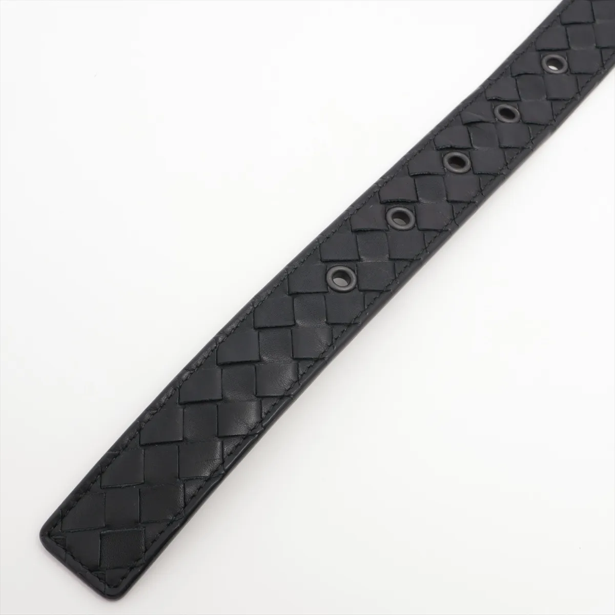Intrecciato Belt 90 Leather Black — view 3