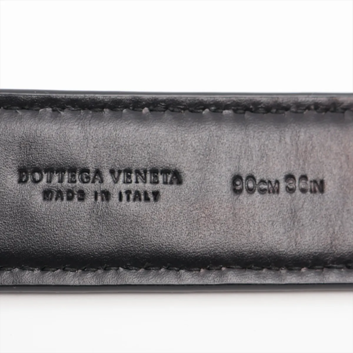 Intrecciato Belt 90 Leather Black — view 5