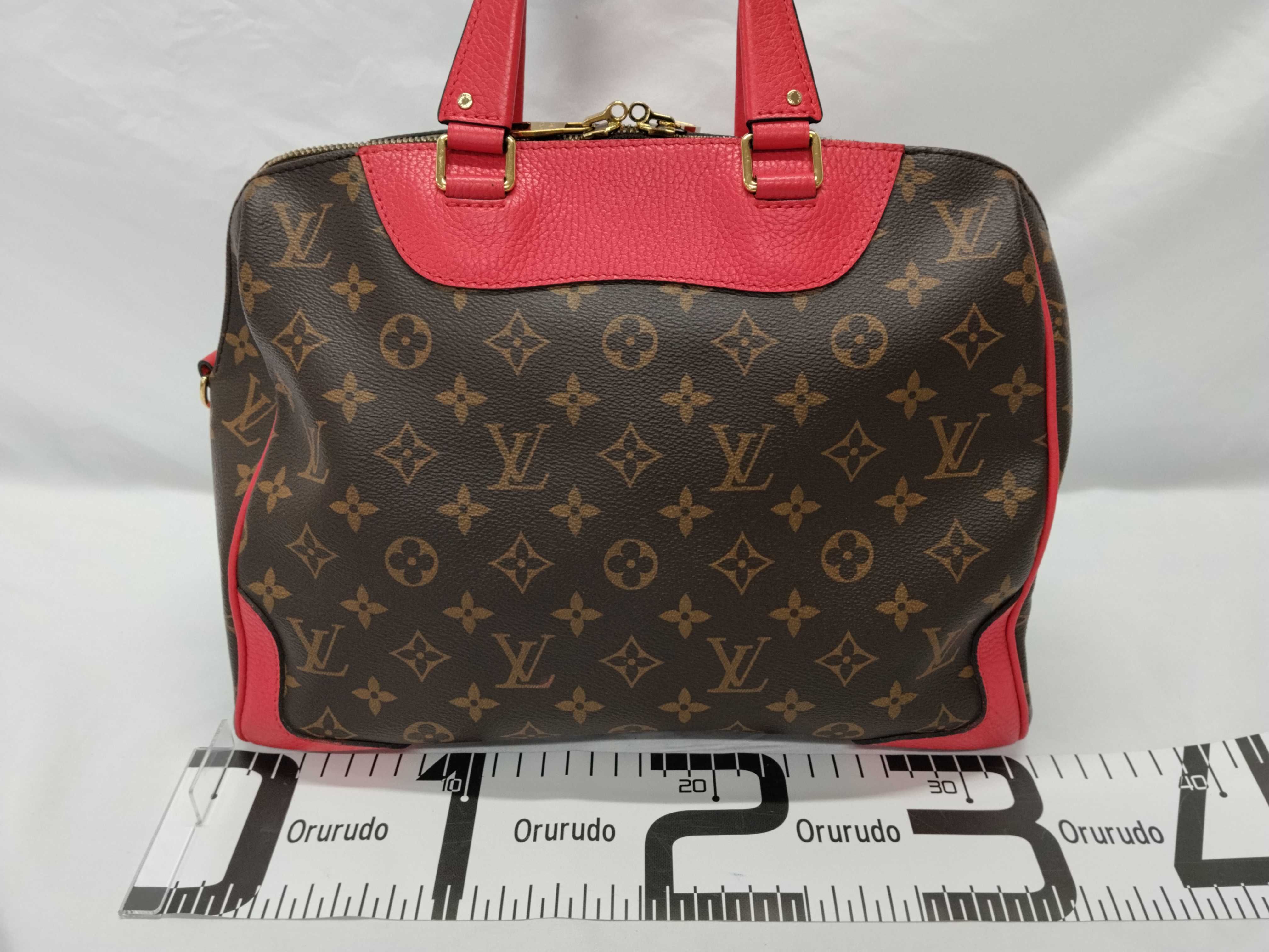 Monogram ID- Monogram Retiro Canvas PM M40546 Brown x red #DR1106 Handbag — view 2