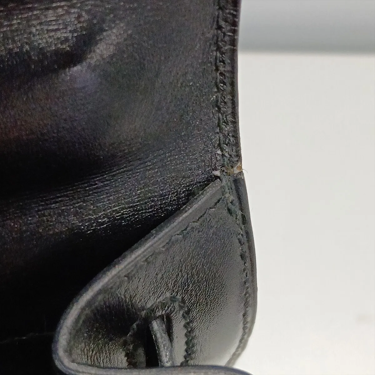 [Individually packaged] Hermes Kelly 28 Sellier Box Calf Black Gold Hardware S: 1989 — view 15
