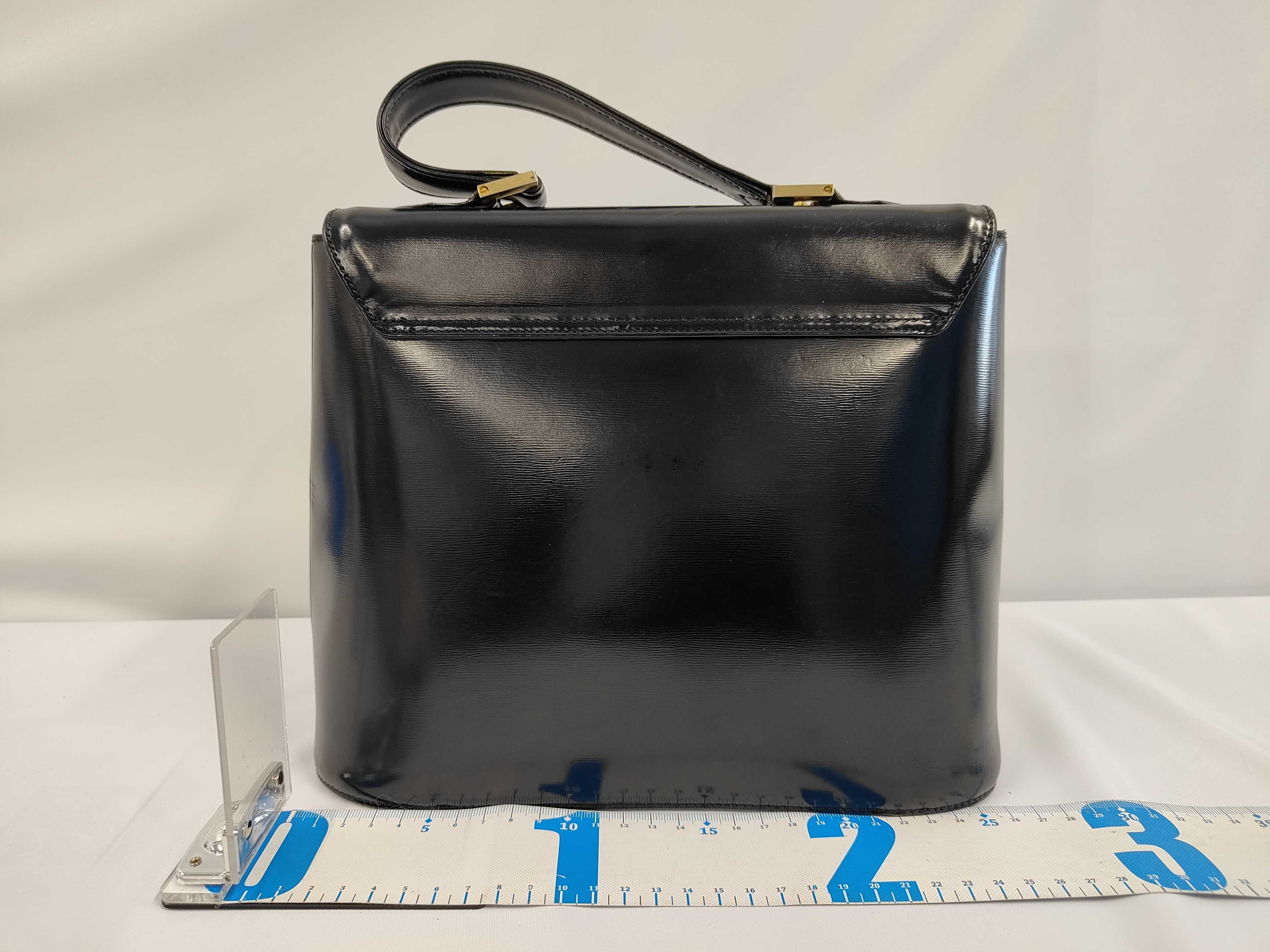 hardware leather handbag — view 2