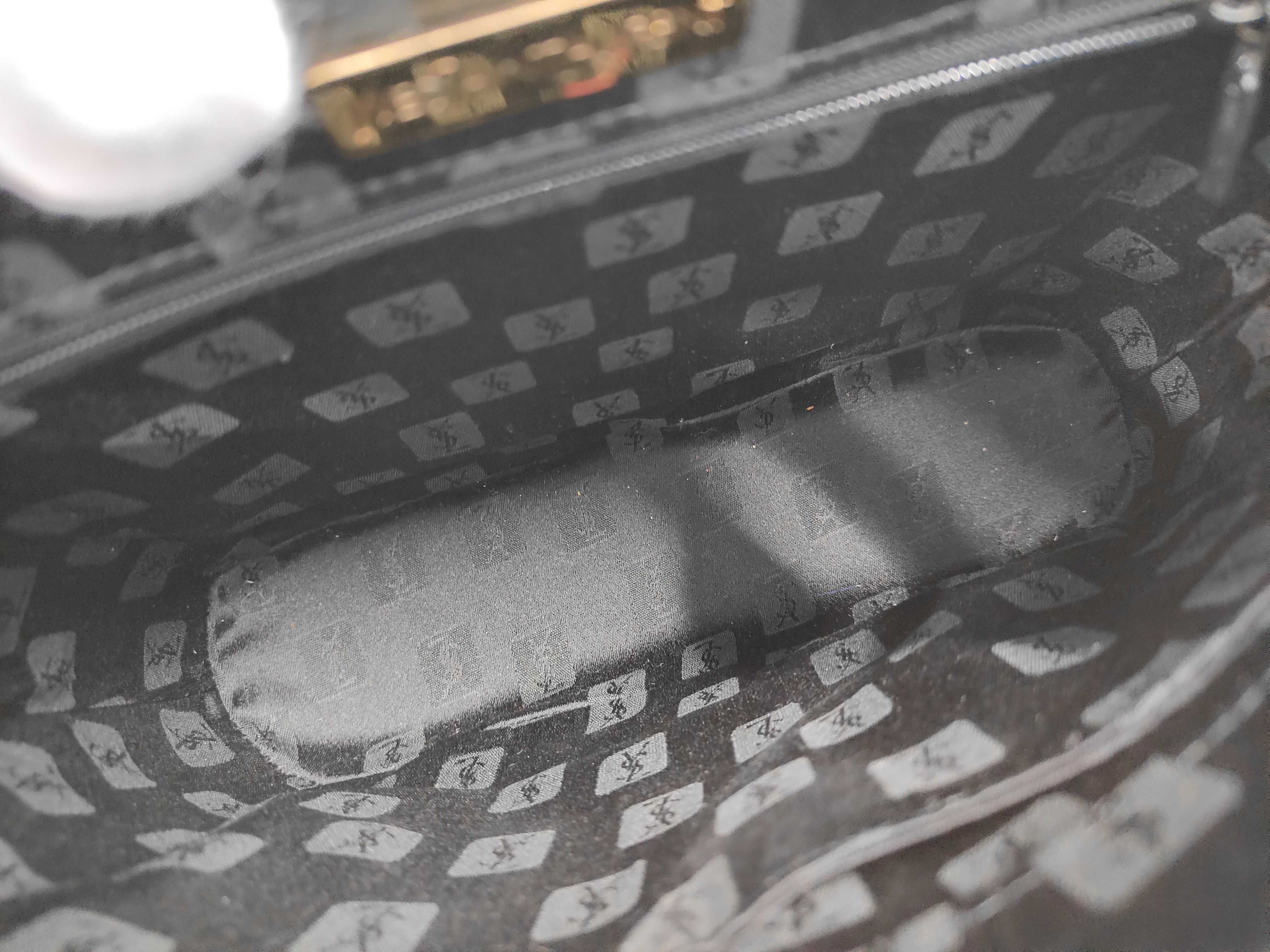 hardware leather handbag — view 9