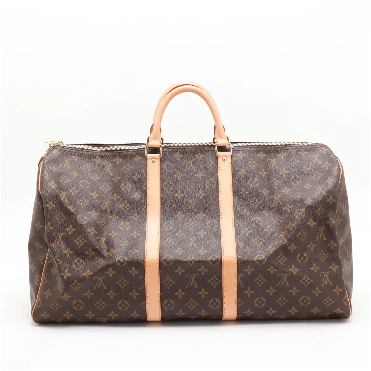 Monogram Keepall 55 M41424 FL1012 Brown with initials — view 2