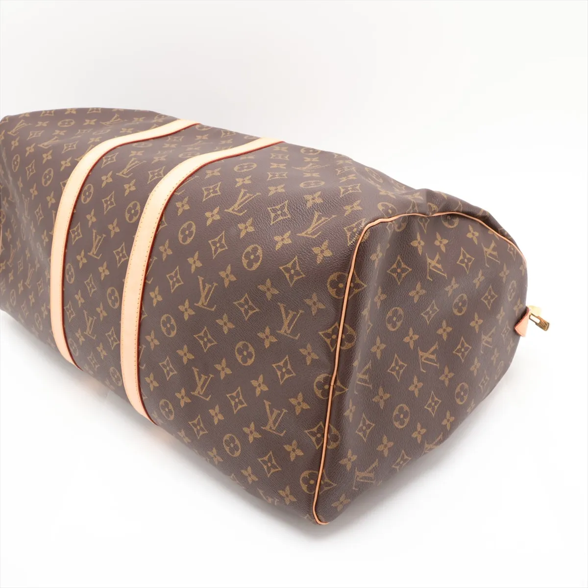 Monogram Keepall 55 M41424 FL1012 Brown with initials — view 3