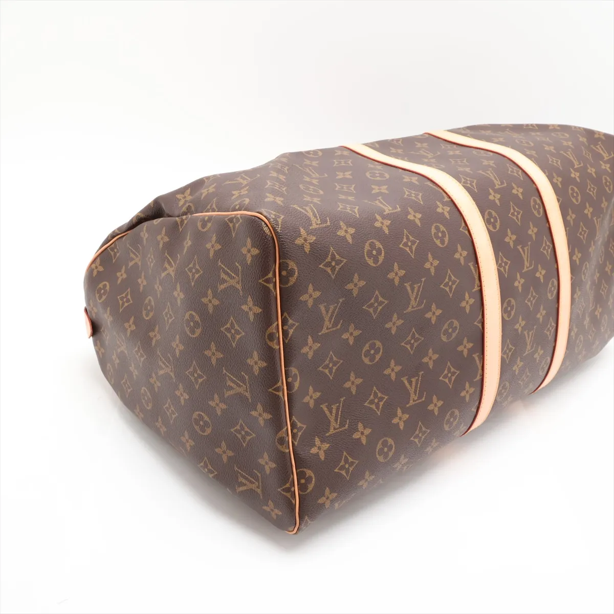 Monogram Keepall 55 M41424 FL1012 Brown with initials — view 4
