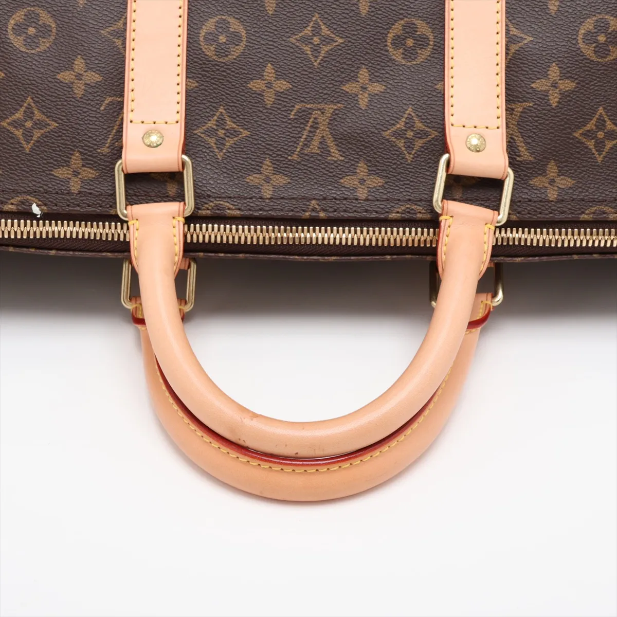 Monogram Keepall 55 M41424 FL1012 Brown with initials — view 5