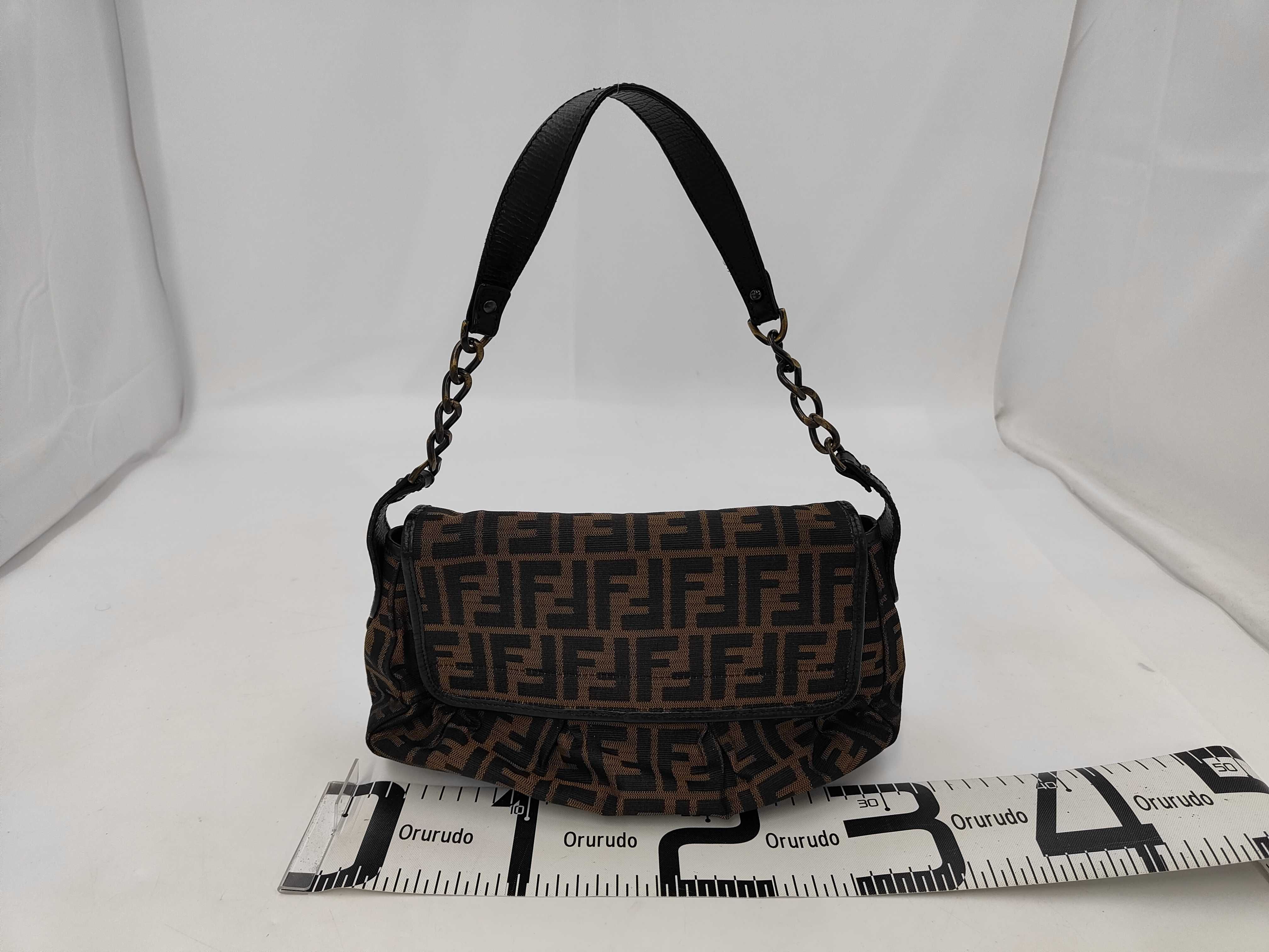 Zucca Shoulder Canvas Leather Shoulder Bag — view 2