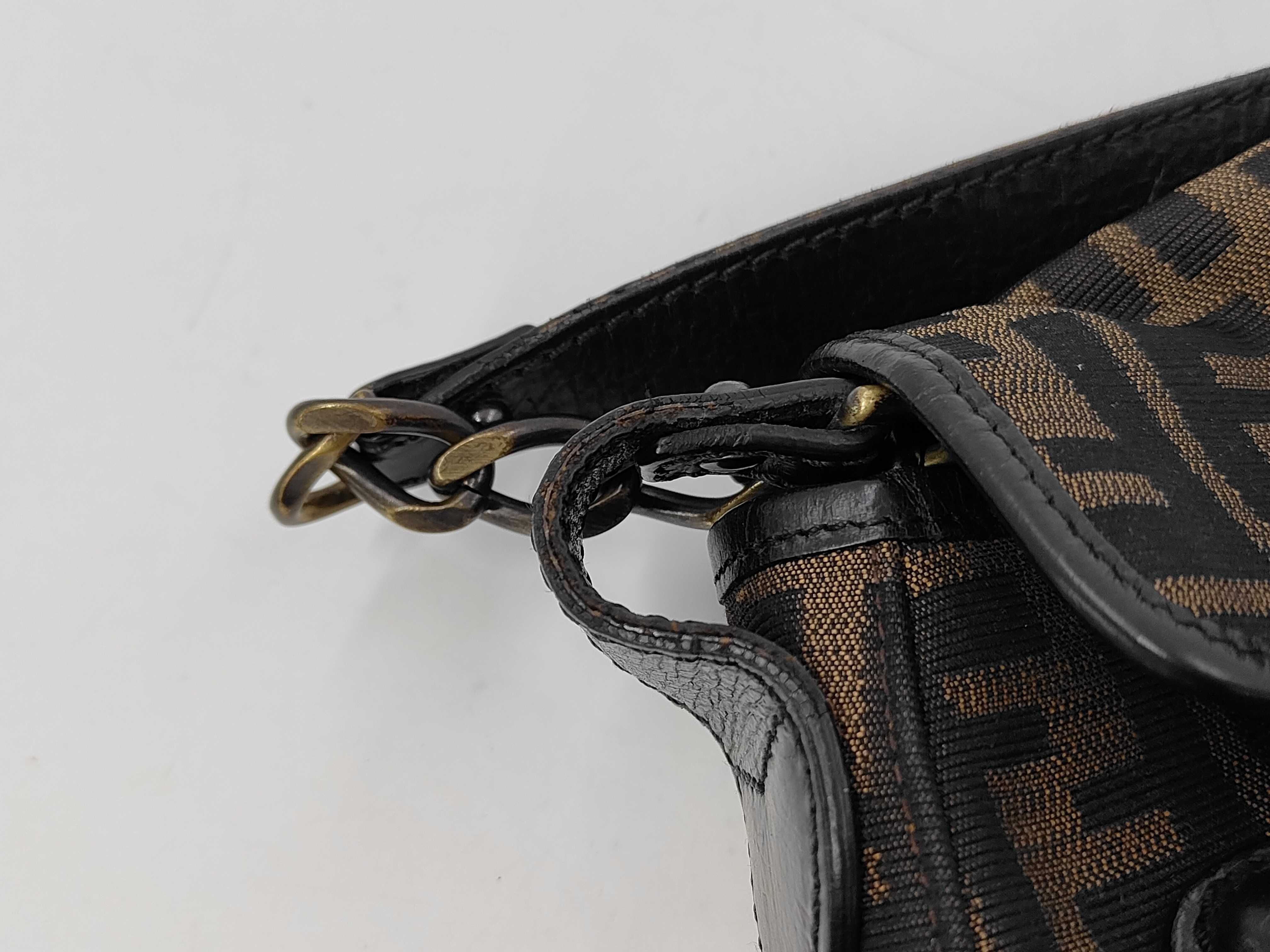 Zucca Shoulder Canvas Leather Shoulder Bag — view 11