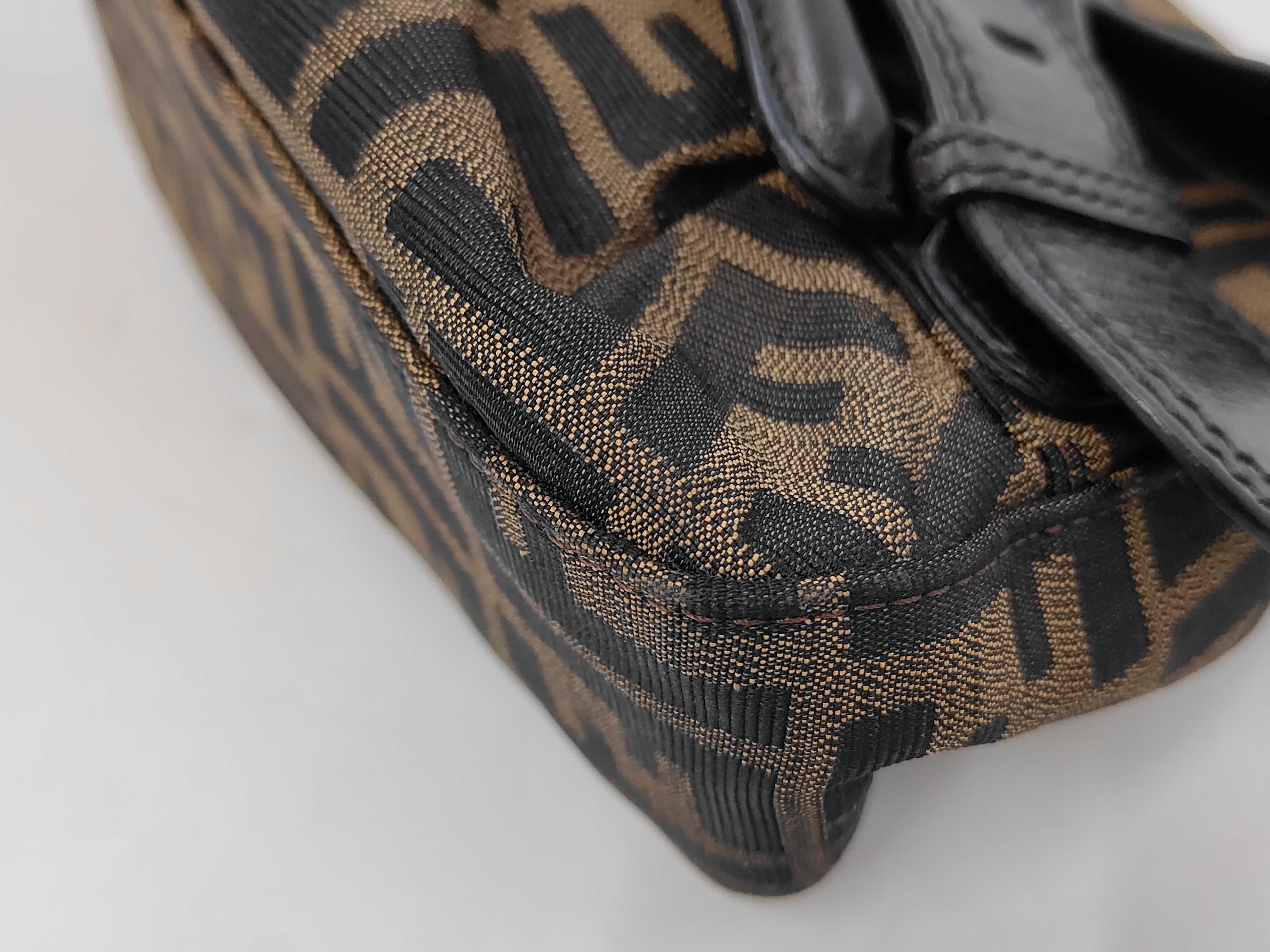 Zucca Shoulder Canvas Leather Shoulder Bag — view 4