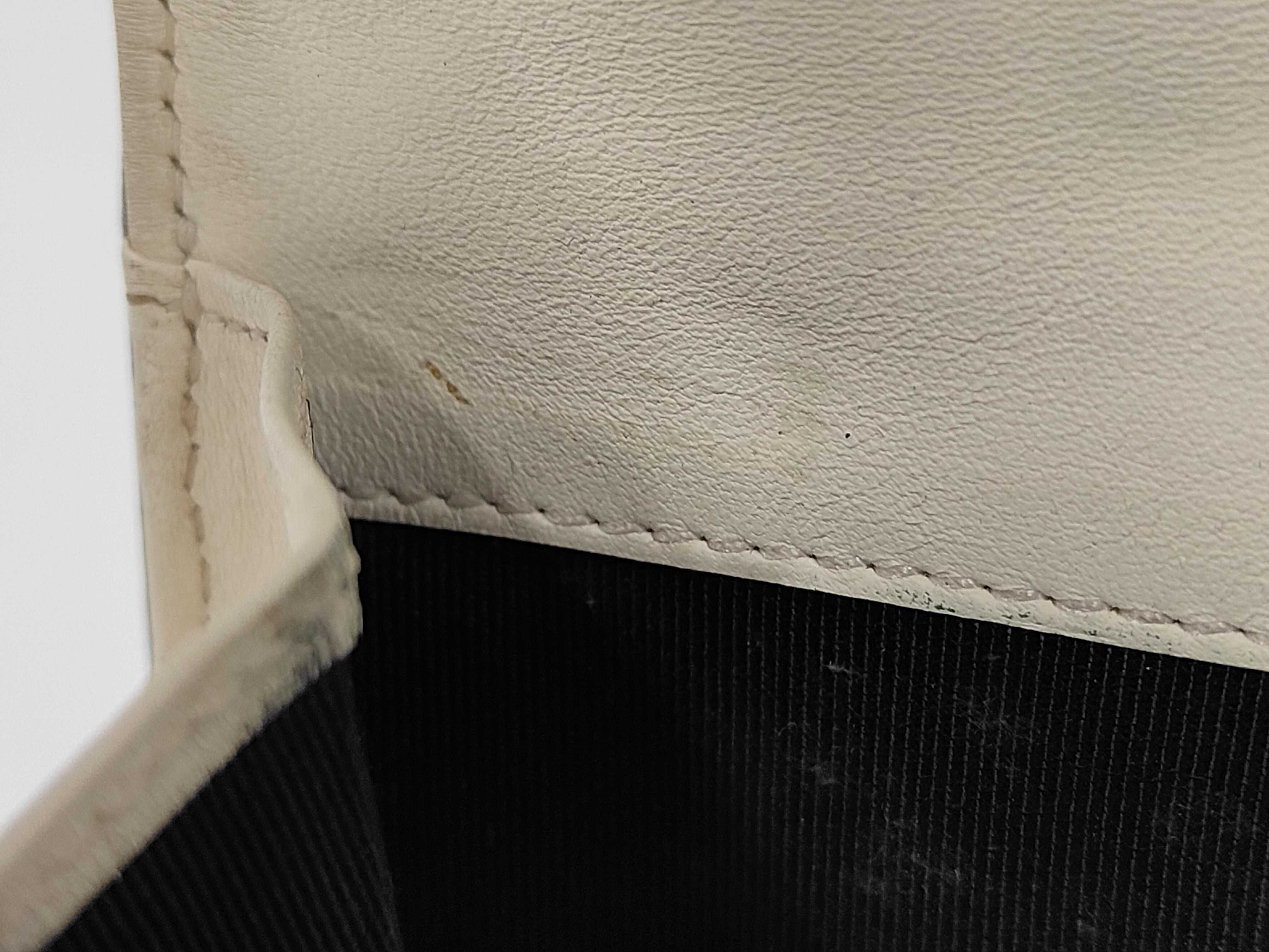 Bicolore Tri-fold Wallet, Leather, Silver Hardware, Off-white x Black, 11525139 — view 7