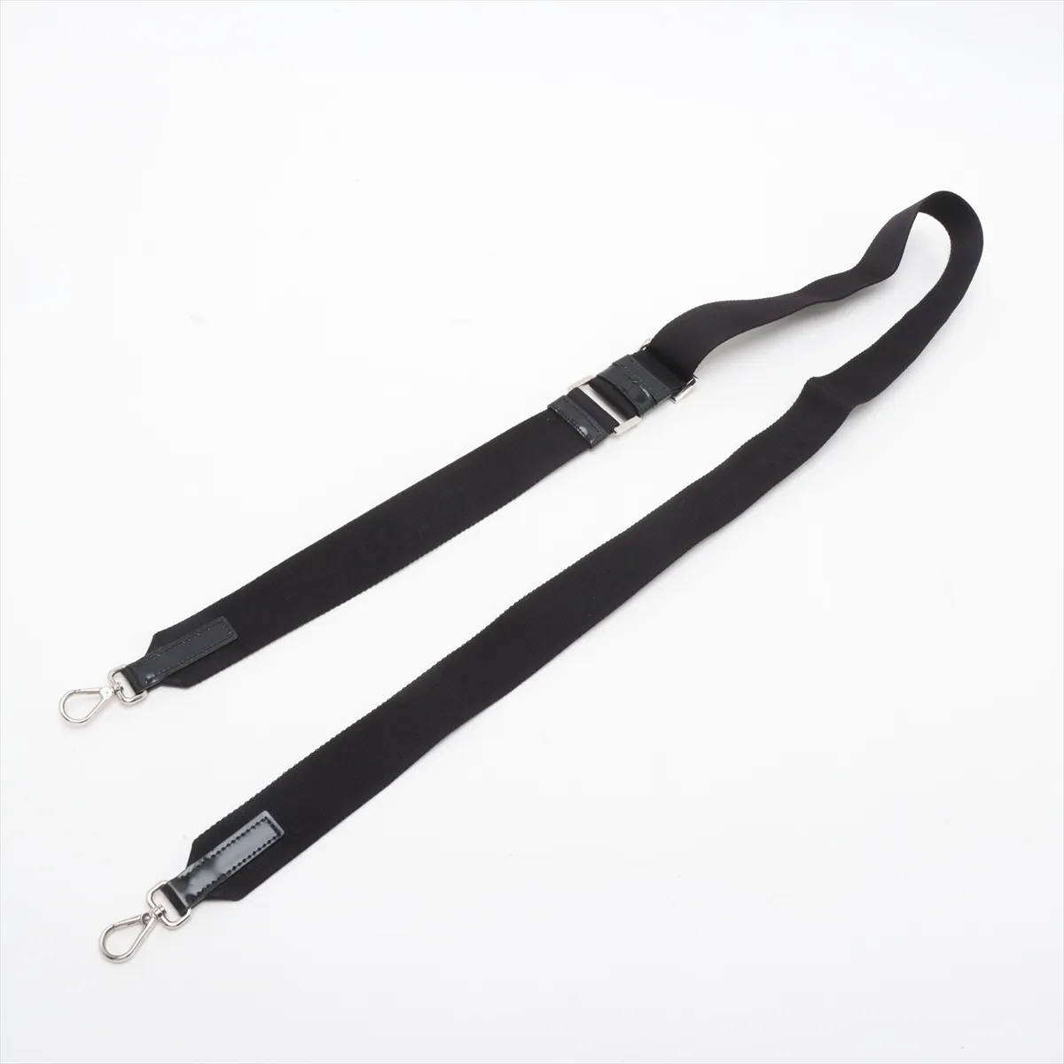brushed leather shoulder bag black — view 5