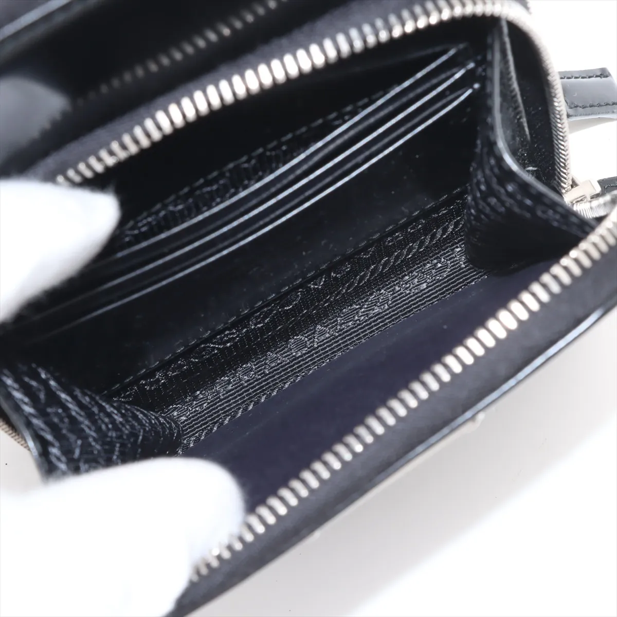 brushed leather shoulder bag black — view 7