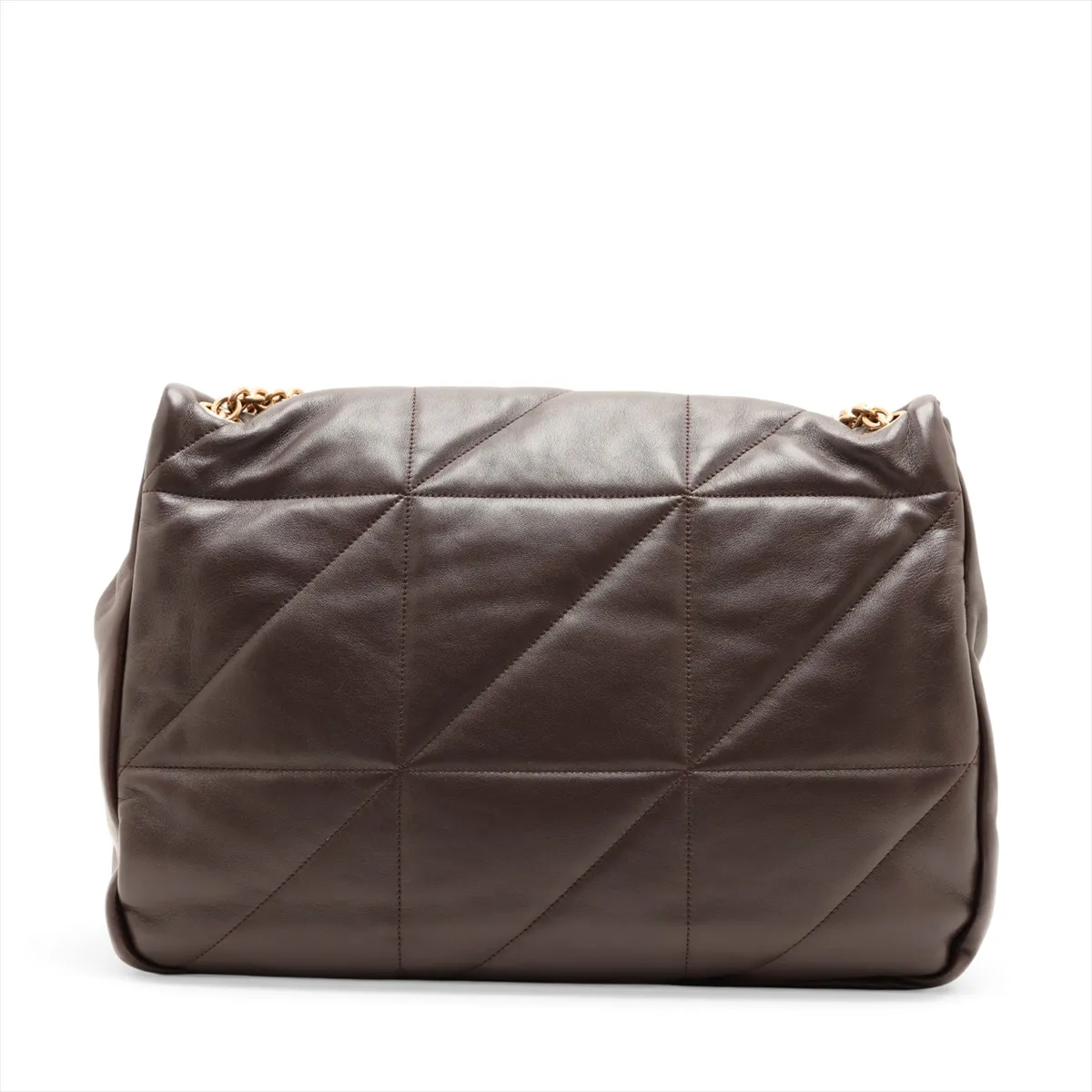 Jamie Leather Chain Shoulder Bag, Brown, 805859 — view 2