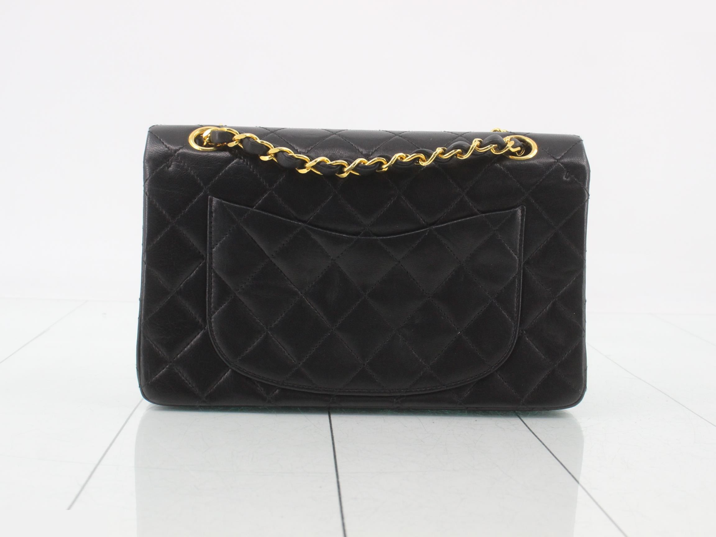 Lambskin Matelassé 23 Double Flap Double Chain Gold Hardware — view 2