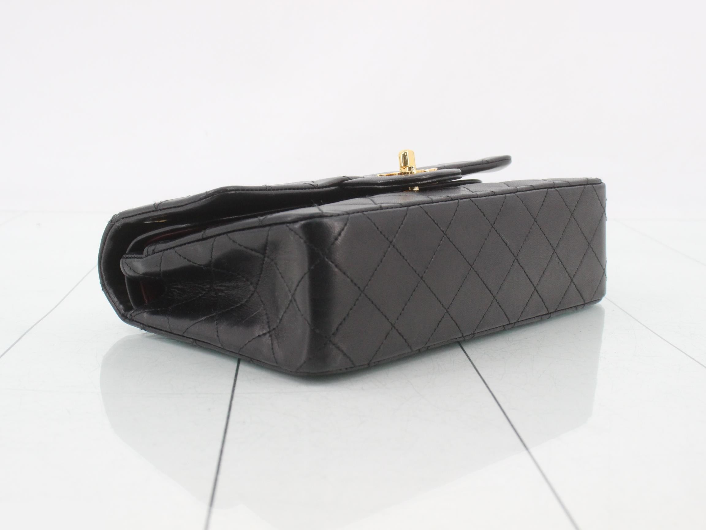Lambskin Matelassé 23 Double Flap Double Chain Gold Hardware — view 5