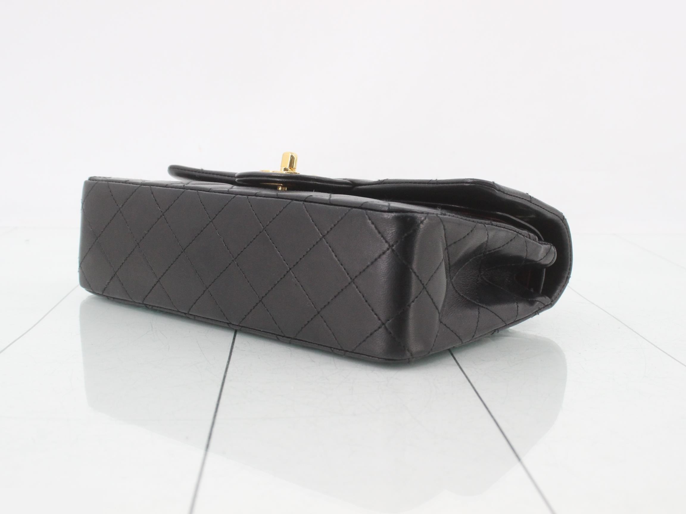 Lambskin Matelassé 23 Double Flap Double Chain Gold Hardware — view 6