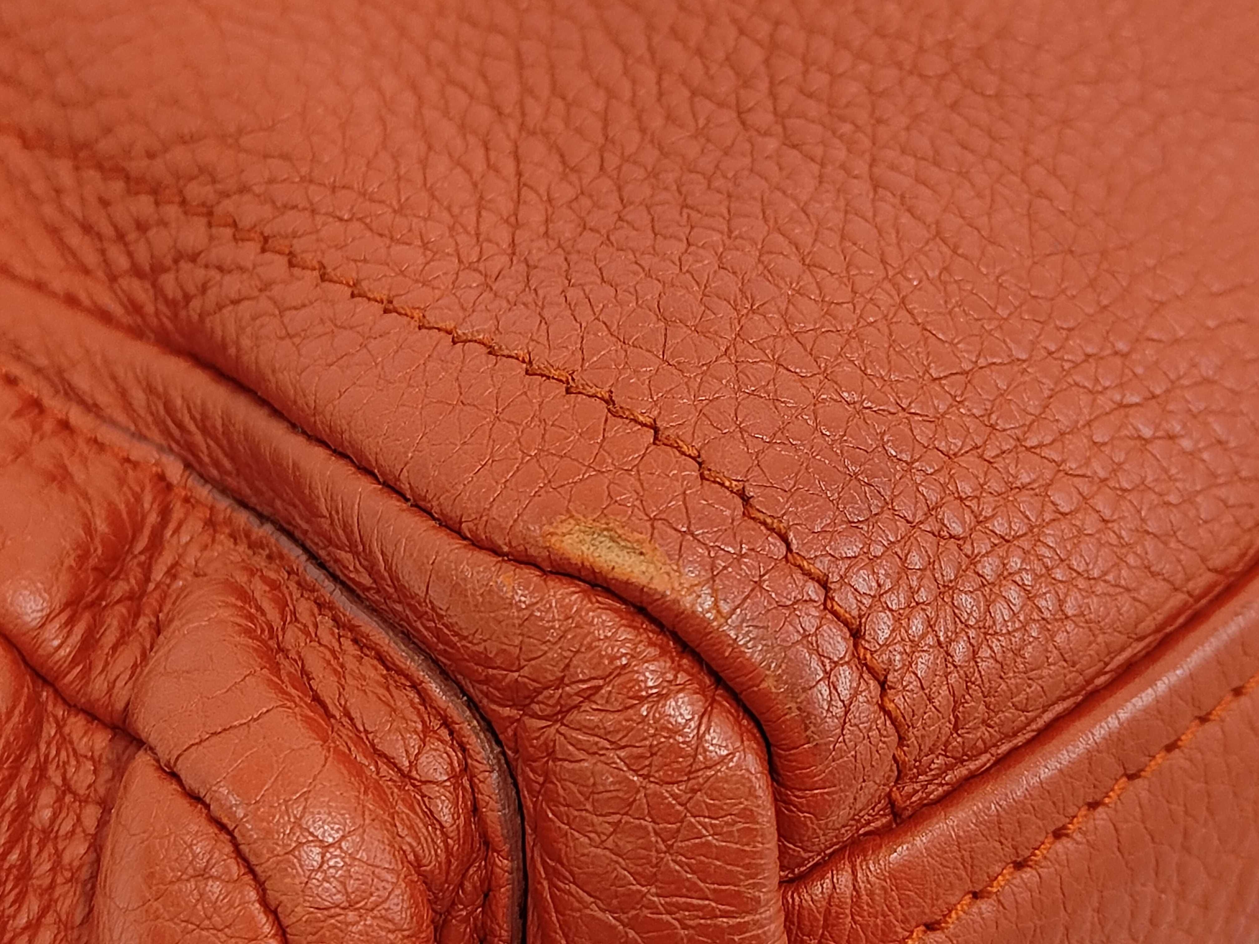 Shoulder Bag Orange Leather Shoulder Bag — view 3