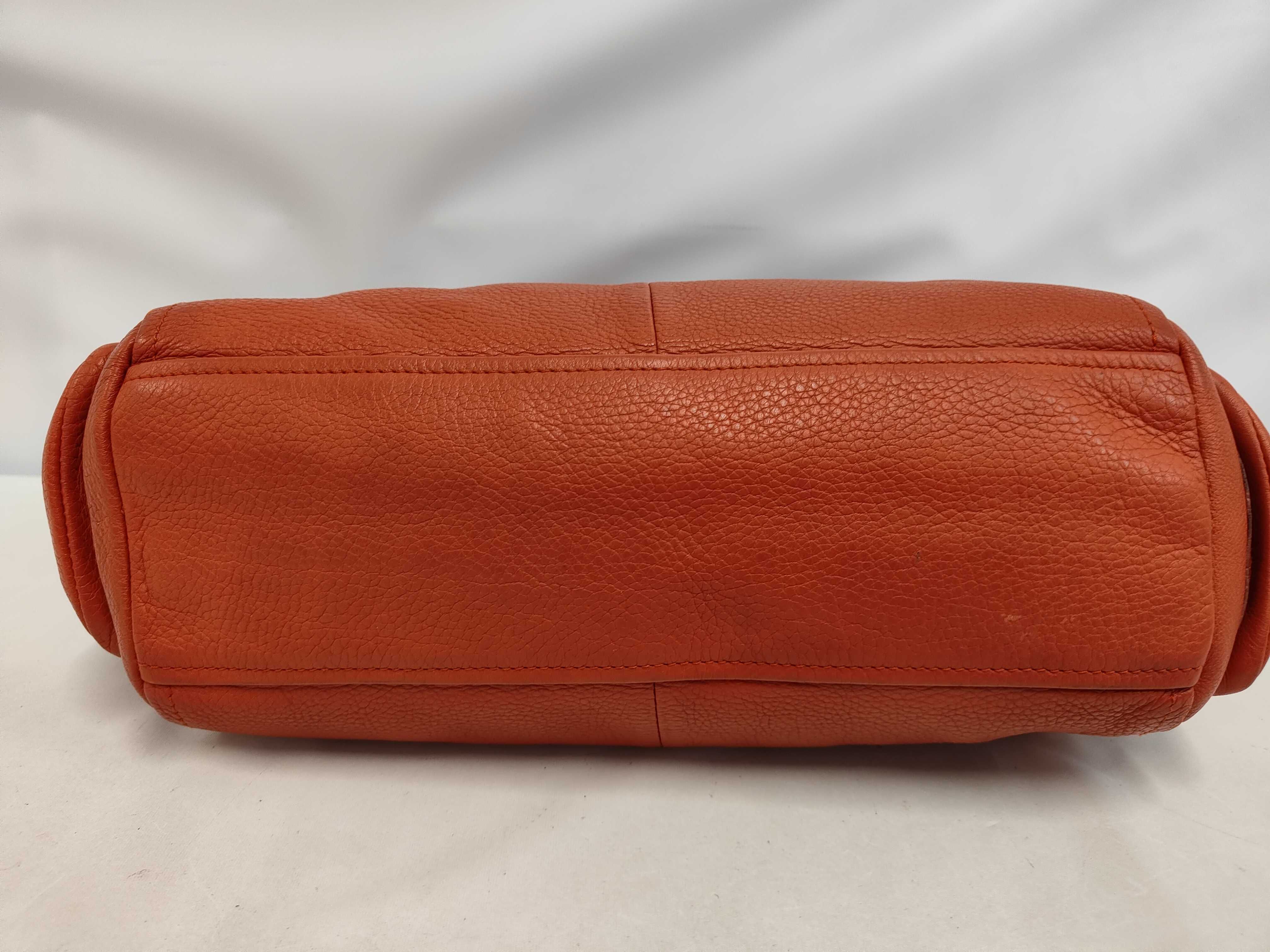Shoulder Bag Orange Leather Shoulder Bag — view 4