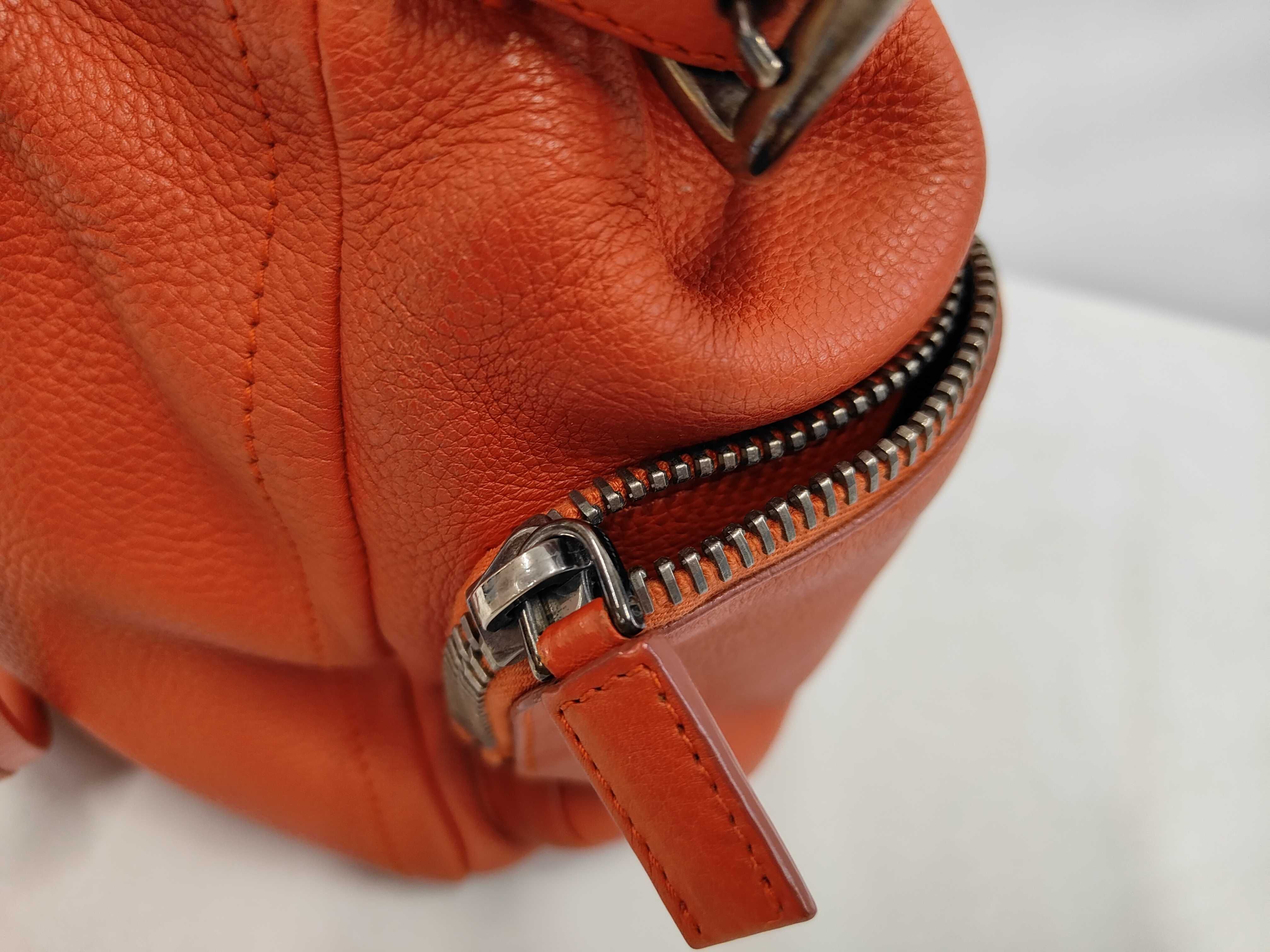 Shoulder Bag Orange Leather Shoulder Bag — view 7